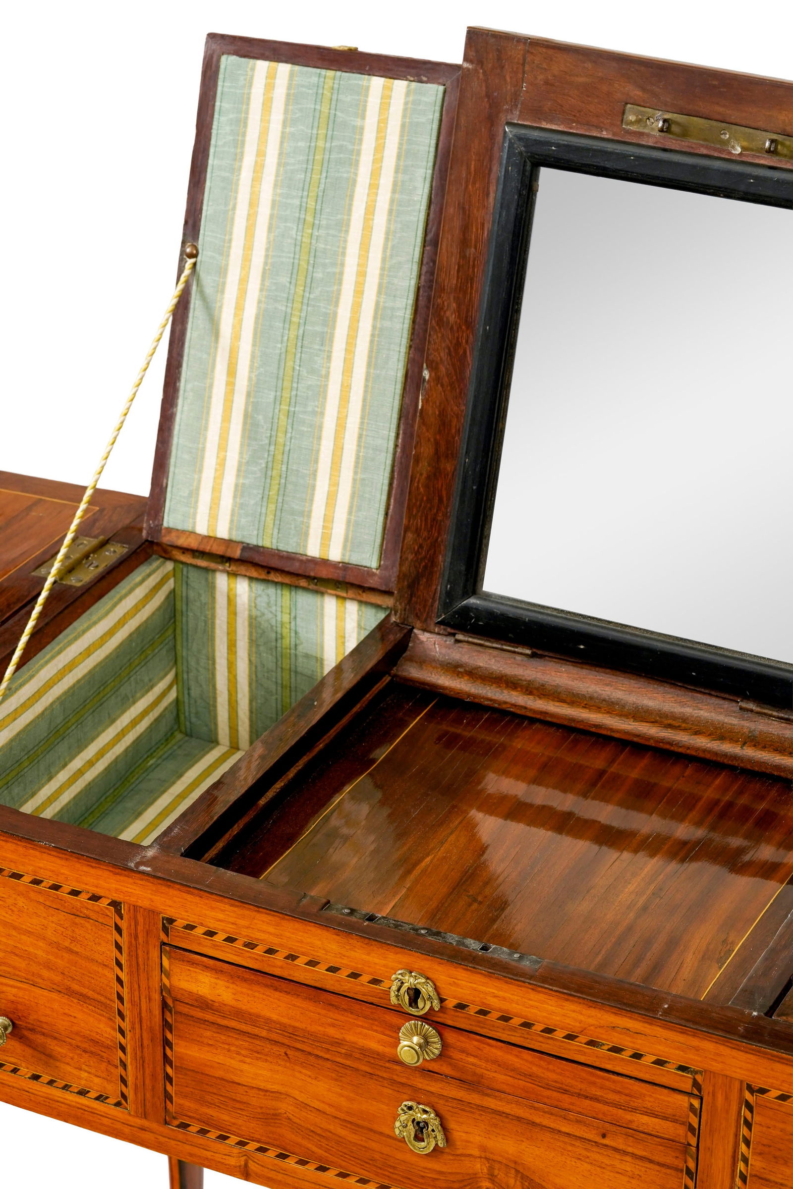 Coiffeuse d'époque Louis XVI, estampillée J.BIRCKLE et JME, en placage de bois de rose et  - 2