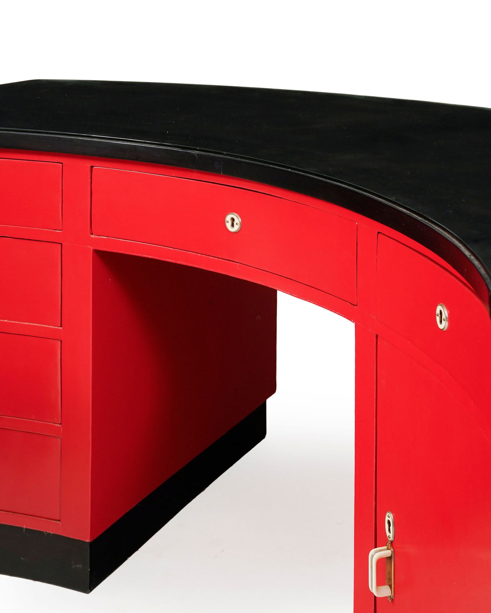 Bureau et suite de 3 fauteuils attribués à Giuseppe Pagano Pogatschnig (1896-1945), bureau - 2