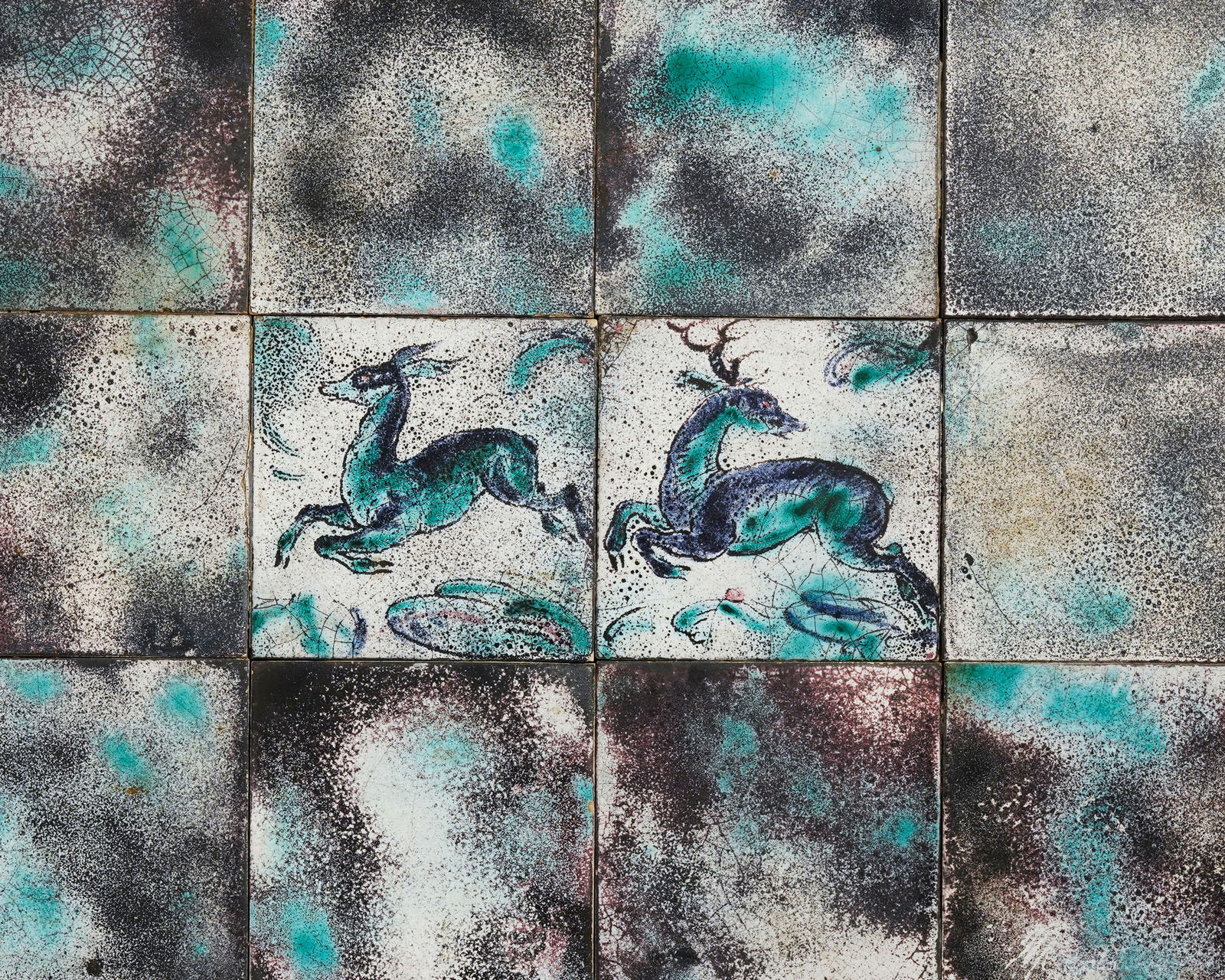 Table basse attribuée à Frits Henningsen (1889-1965), structure en chêne, plateau car - 2