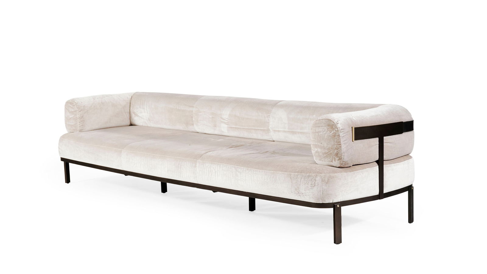 Canapé Belt par Federico Peri (né en 1983), édition Baxter, garniture en velours beig (1 of 2)