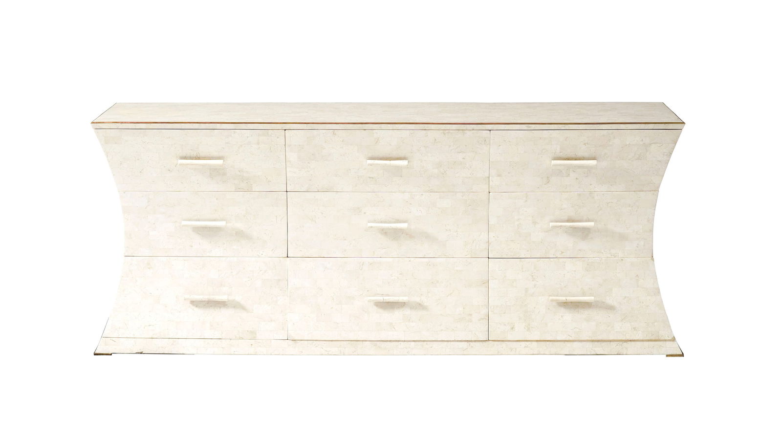 Commode par la maison Maitland-Smith, Angleterre, fin du XXe s., à structure en pierre reconsti (1 of 4)