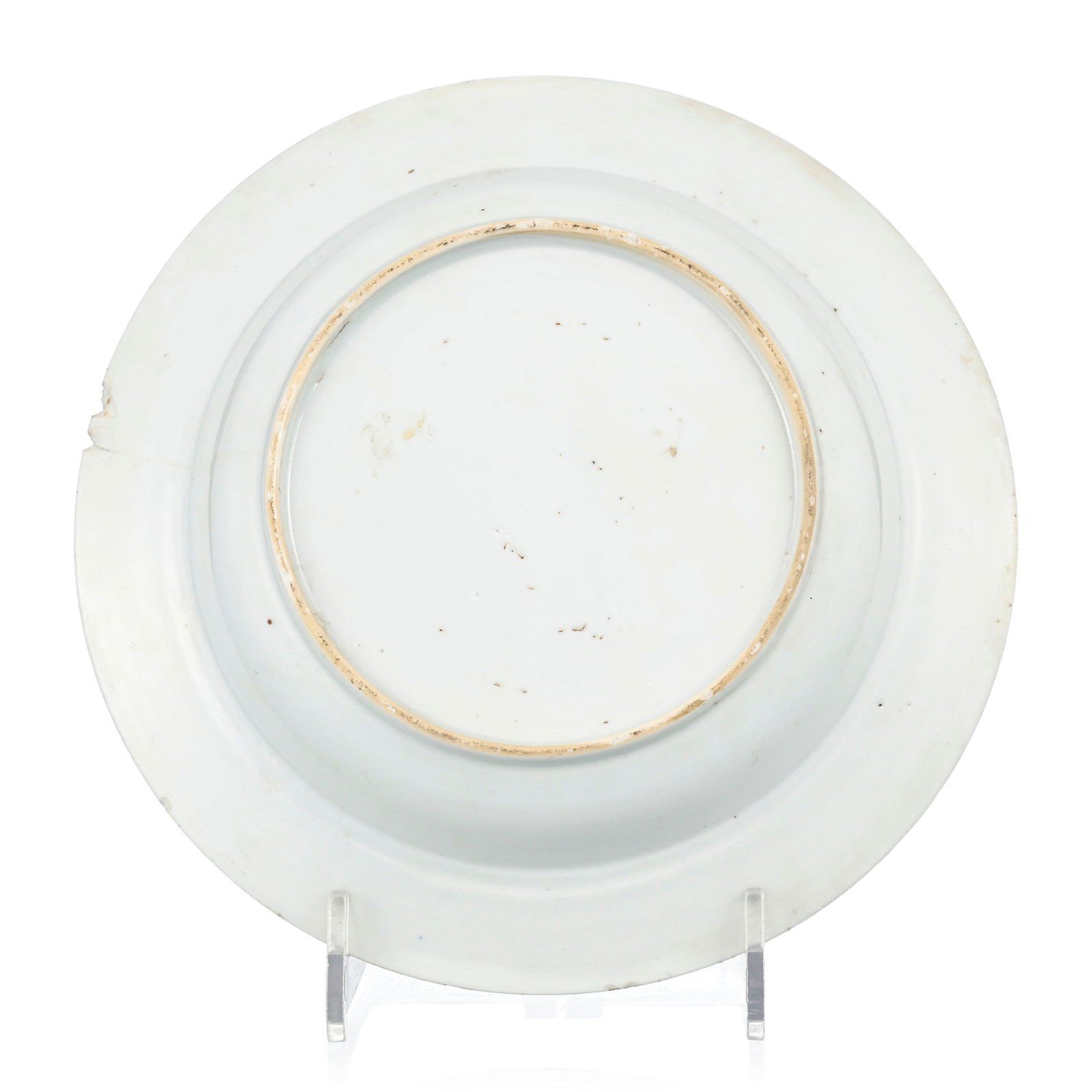 Assiette en porcelaine or et grisaille portant les armoiries Sichterman, Chine, XVIIIe s., ca 1740,  - 3