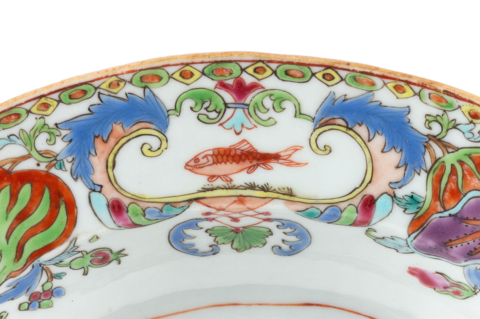 Terrine couverte et son présentoir en porcelaine, Chine, XVIIIe s., décor dit "à la P - 3