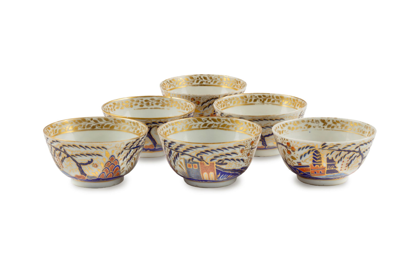 Ensemble de 6 coupelles en porcelaine, Chine pour le marché portugais, destinées au 1er du (1 of 1)