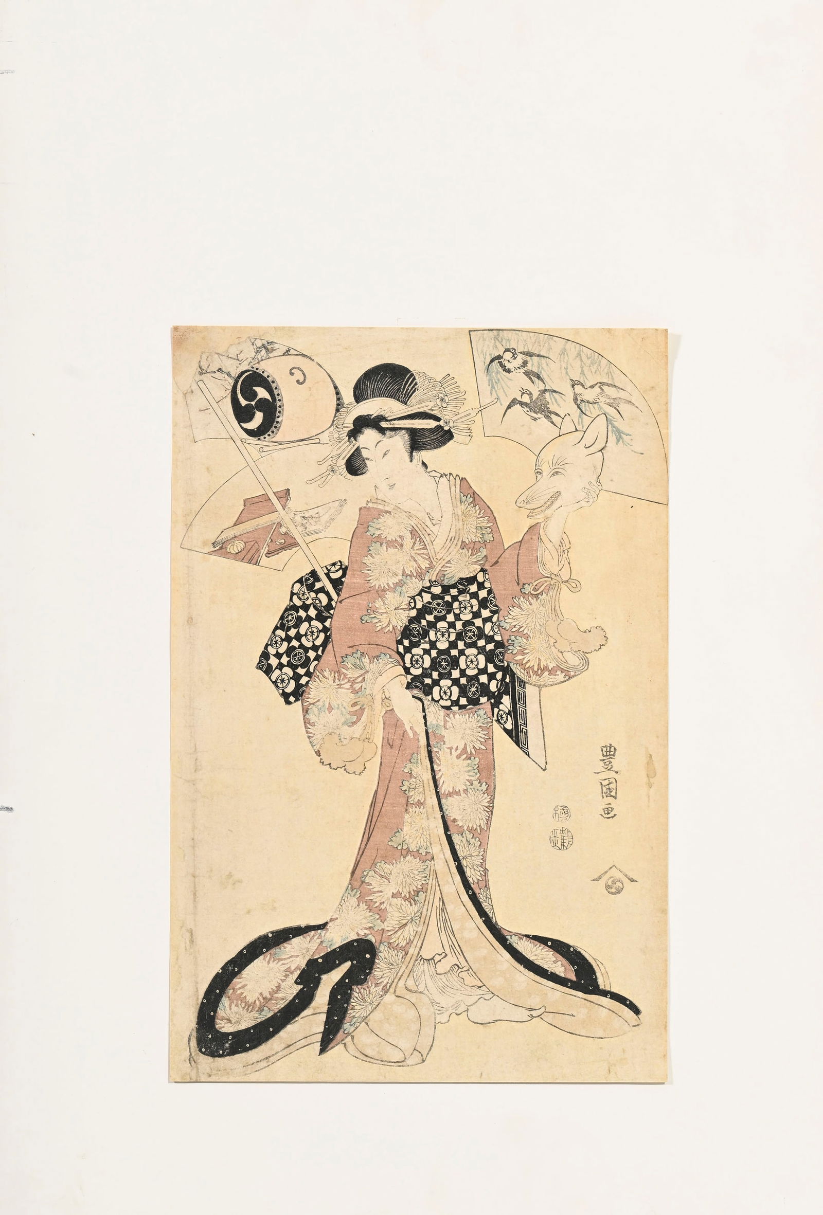 Utagawa Toyokuni III (Utagawa Kunisada, 1786-1865), Utagawa Toyokuni I (1769-1825), ensemble de 3 es (1 of 12)