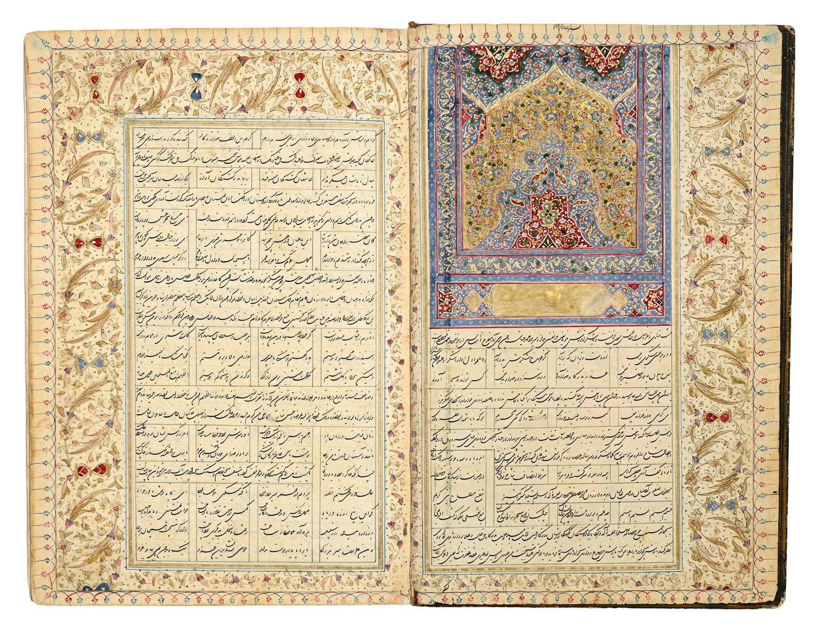 Manuscrit calligraphié des œuvres de Saadi (Kulliyat-e Saadi), contenant le Golestân  (1 of 5)