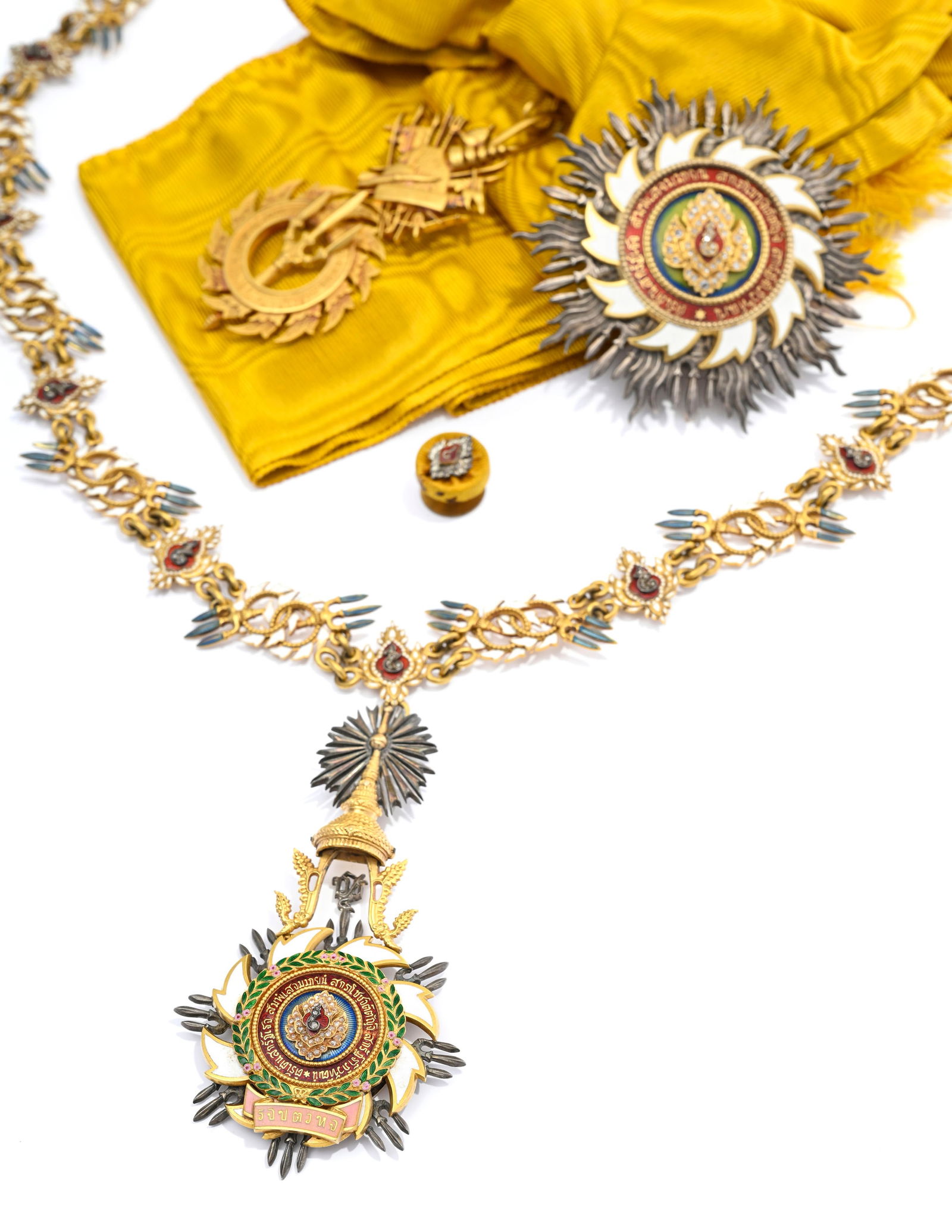 Royaume de Thaïlande, Ordre de la Dynastie Chakri, fondé en 1882, ensemble de Chevalier (g - 2