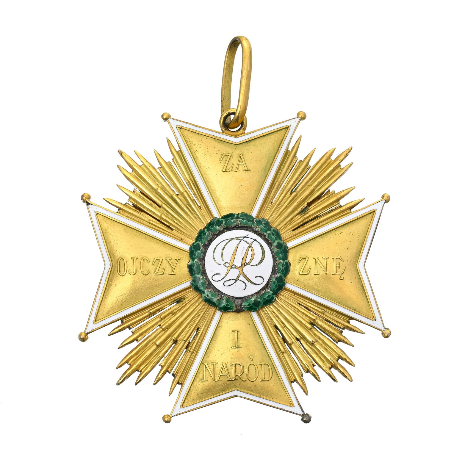 Pologne, Ordre de l'Aigle Blanc, créé en 1705, restauré en 1921, ensemble de Grand-Cr - 5