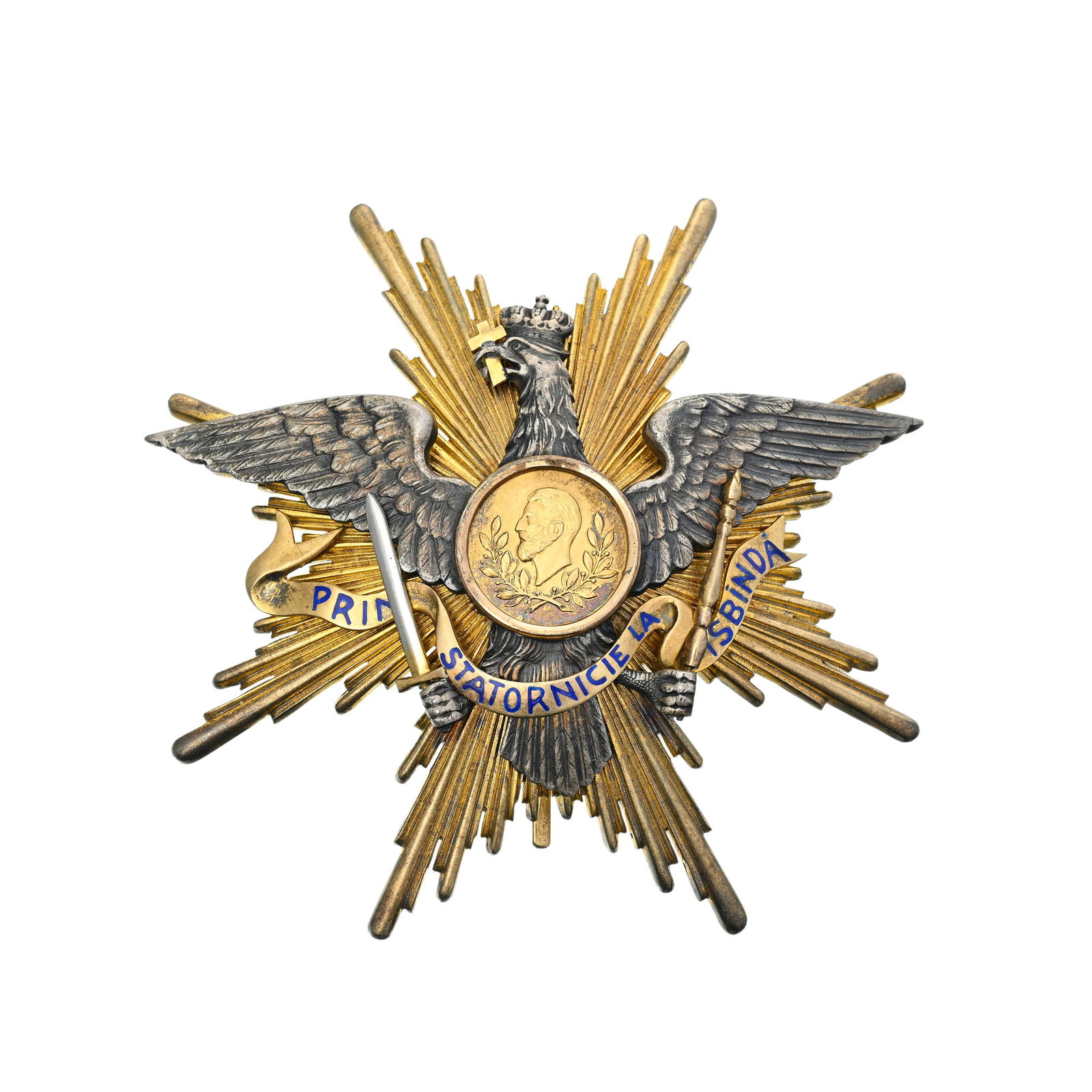 Royaume de Roumanie, Ordre de Carol Ier, institué en 1906, ensemble de Chevalier du Collier, co - 5