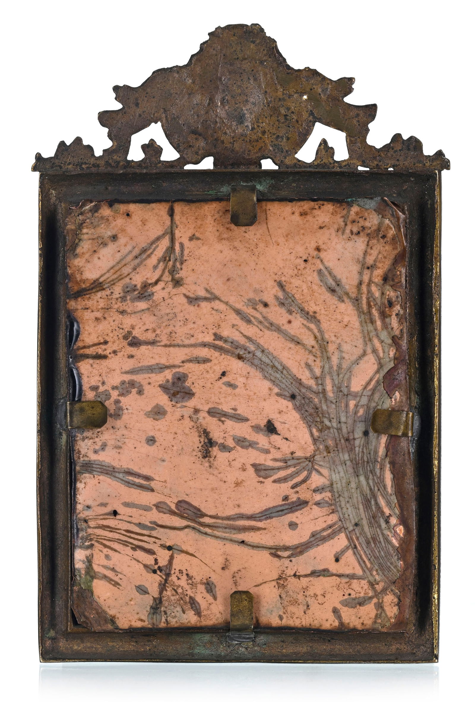 Christ de profil, plaque en émail sur cuivre, Limoges, XVIIe s.,13,5x10,5 cm - 4