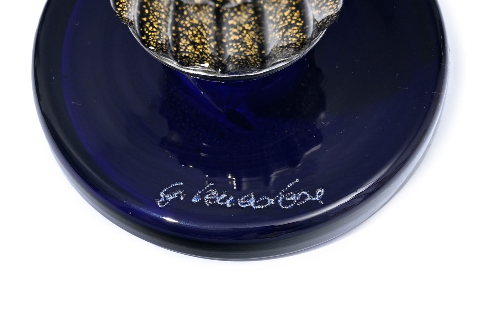 Jeu d'échec en verre blanc et noir de Murano, XXe s., modèle "florentin", inclusion paillo - 5