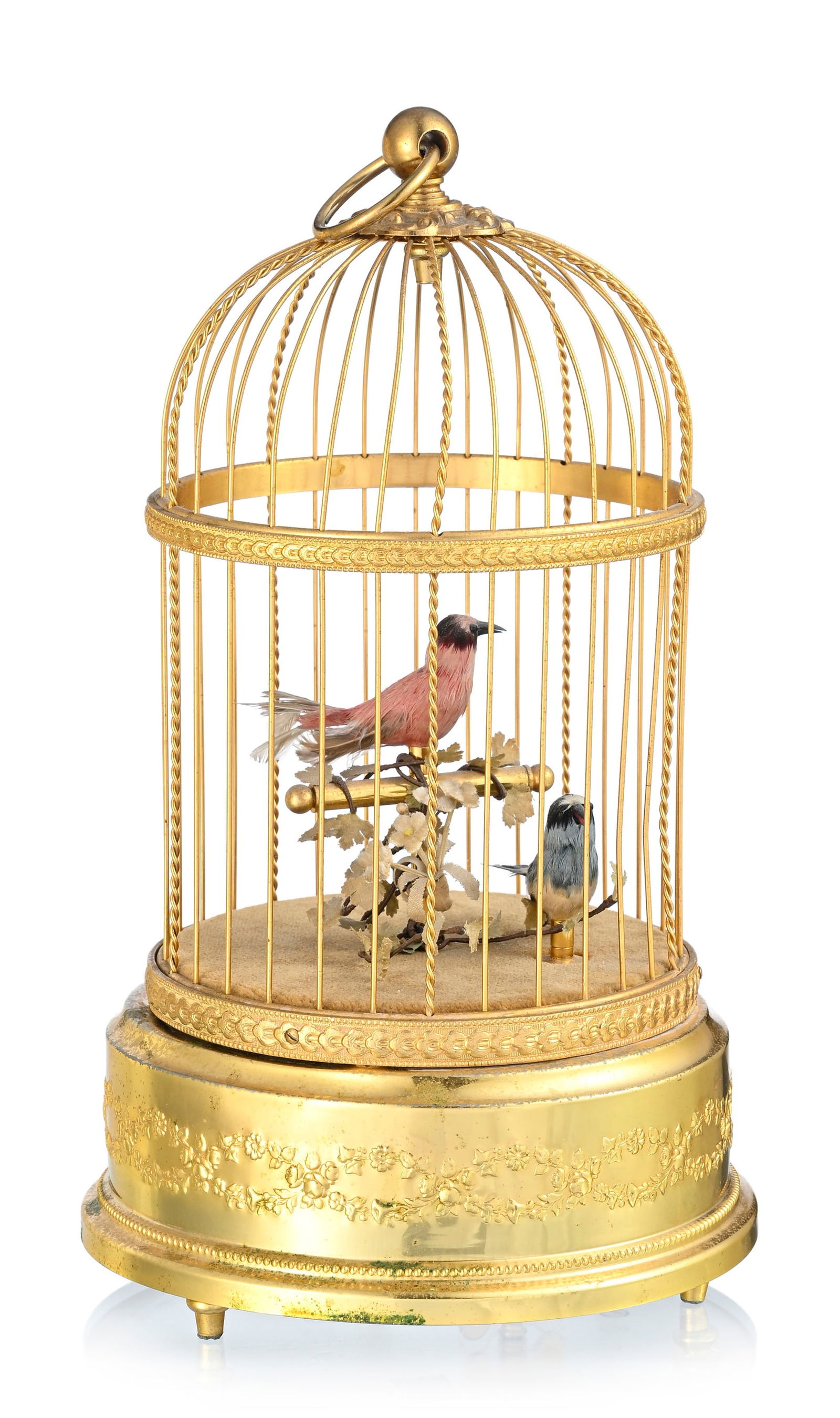 Cage musicale à oiseaux automates, par Reuge à Sainte-Croix, modèle "volière de  (1 of 4)