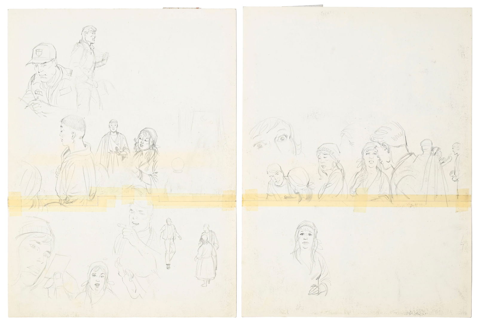 Dan Cooper, Albert Weinberg, tome 34, "Silver Fox", éd. Novedi, 1985, planches originales de ba - 3