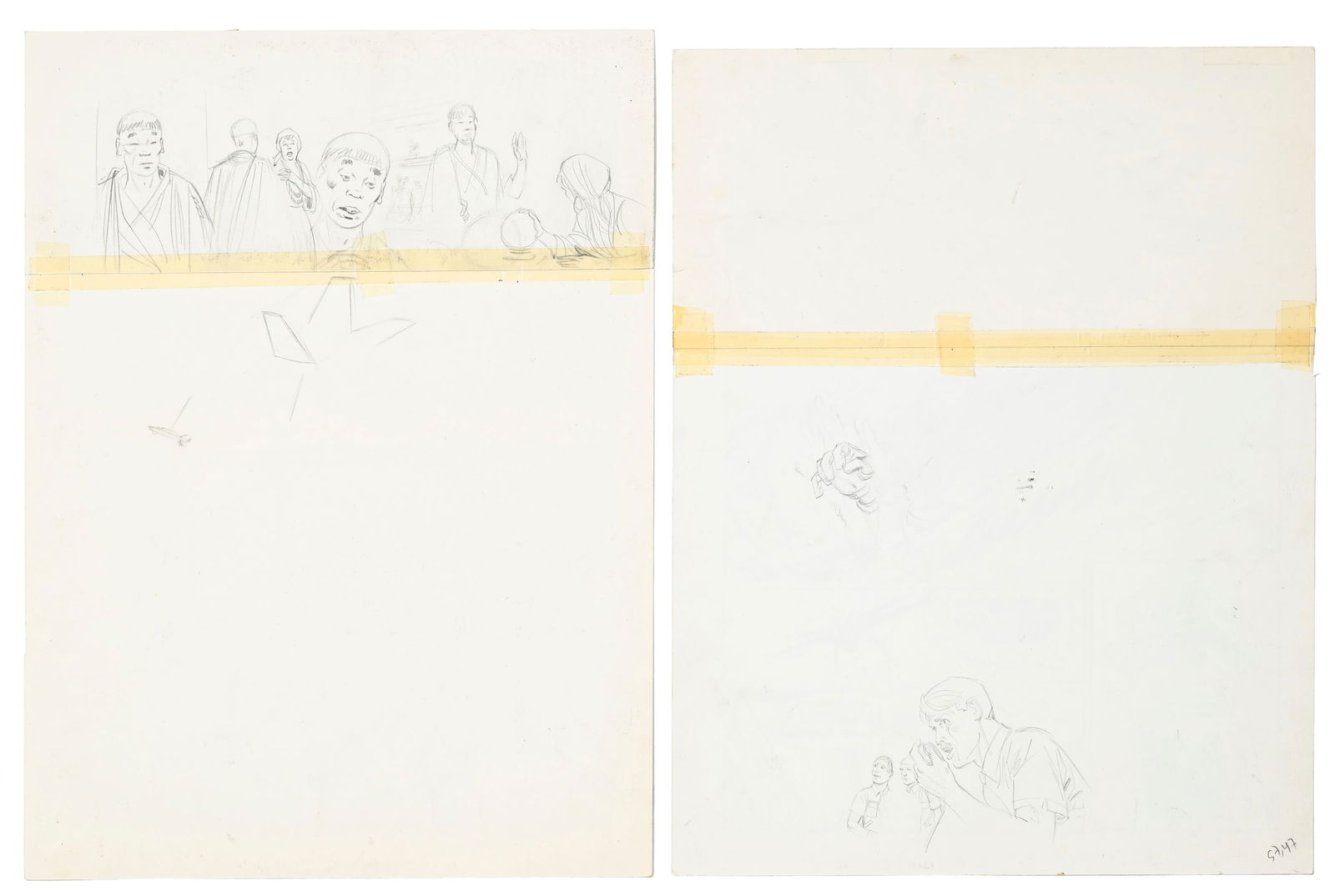 Dan Cooper, Albert Weinberg, tome 34, "Silver Fox", éd. Novedi, 1985, planches originales de ba - 3