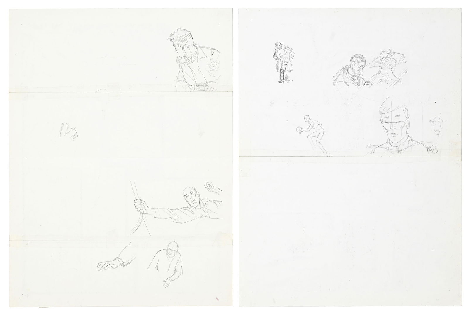 Dan Cooper, Albert Weinberg, tome 34, "Silver Fox", éd. Novedi, 1985, planches originales de ba - 3