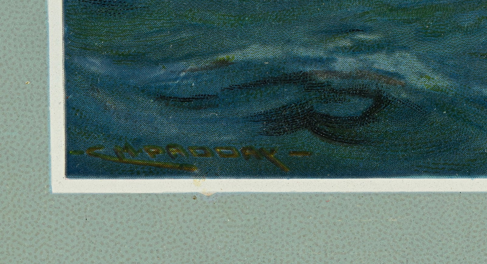 Affiche Holland America Line, circa 1930, affiche encadrée, cadre de la compagnie pour l'agence - 4