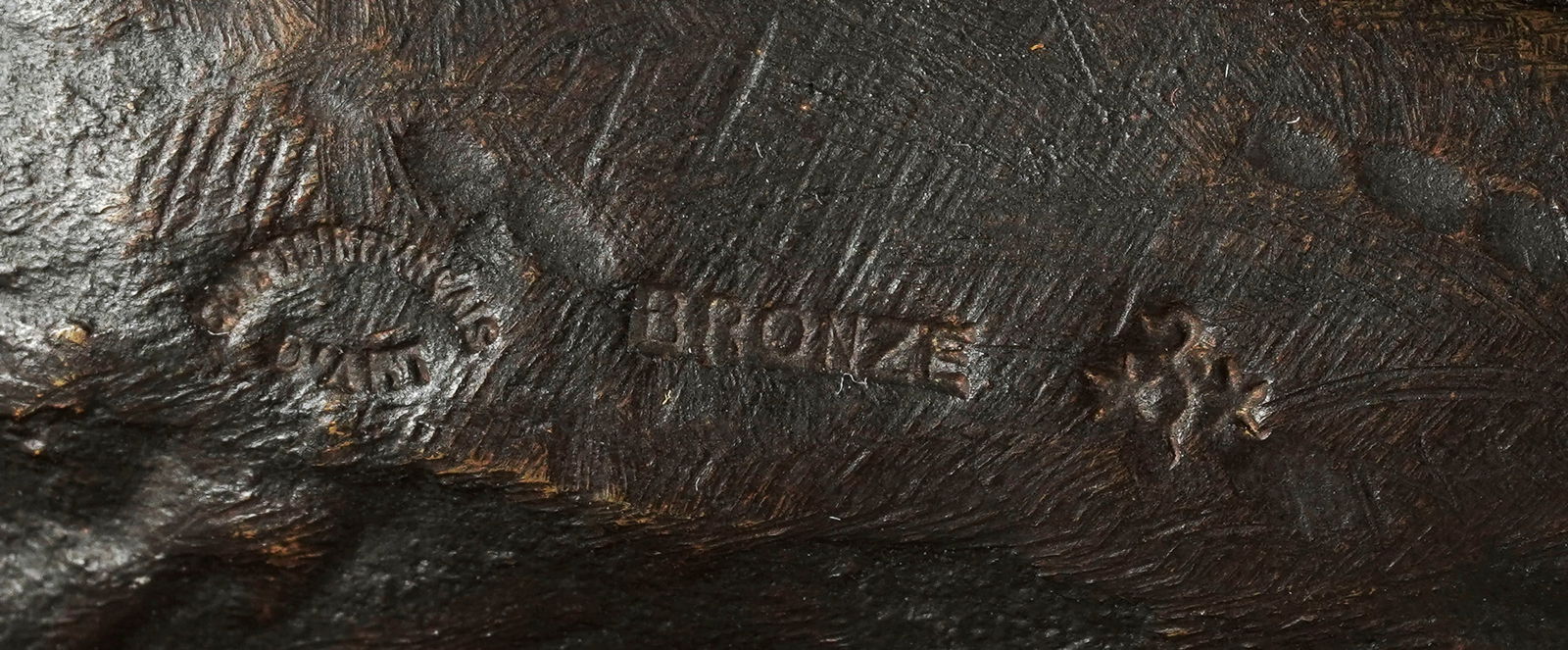 Edouard Drouot (1859-1945), Le Semeur, bronze à patine bichrome, signé, cachet de bronzier - 6