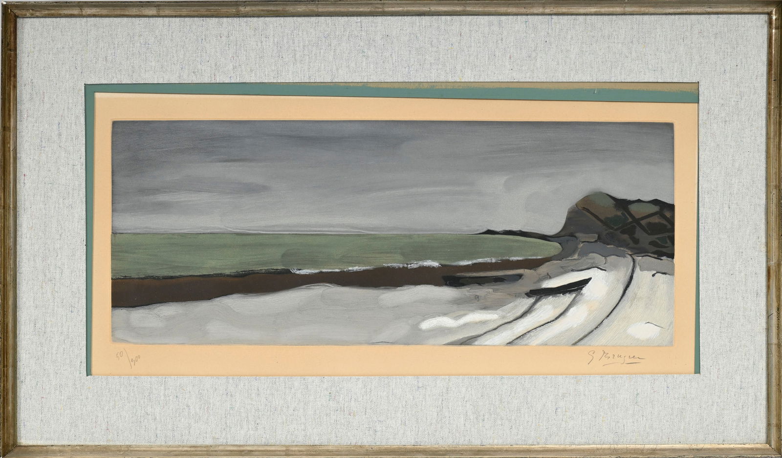 Georges Braque (1882-1963), "Varengeville", aquatinte, signée et numérotée 50/300 au  - 2