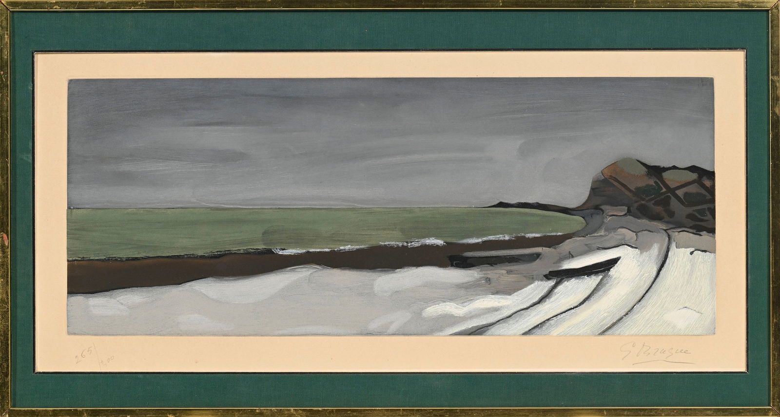 Georges Braque (1882-1963), "Varengeville", aquatinte, signée et numérotée 265/300 au - 2