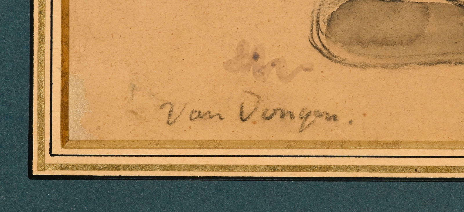 Kees van Dongen (1877-1968), "Nu allongé"_,_ fusain et aquarelle sur papier, signé, 16x23, - 4