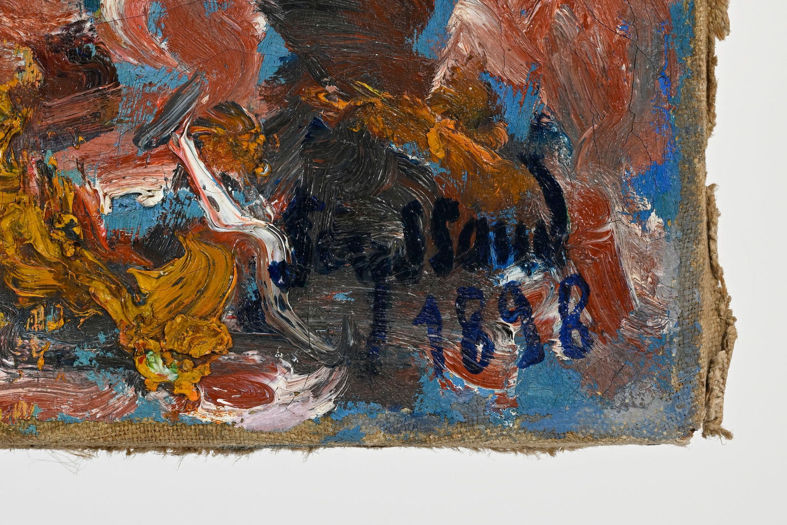 René Seyssaud (1867-1952), "Châtaigniers dans les ocres", 1898, huile sur toile, signé - 3