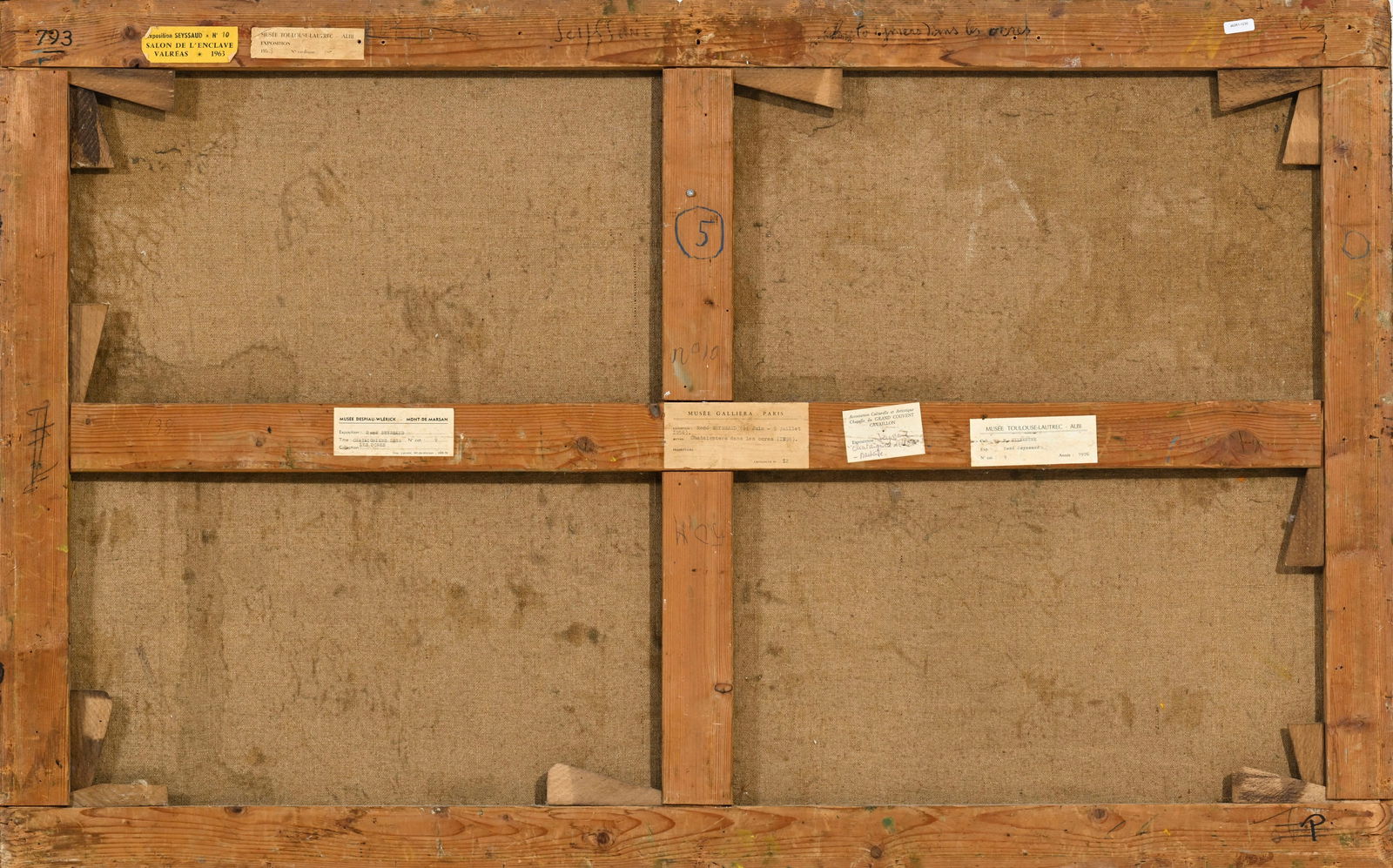 René Seyssaud (1867-1952), "Châtaigniers dans les ocres", 1898, huile sur toile, signé - 4