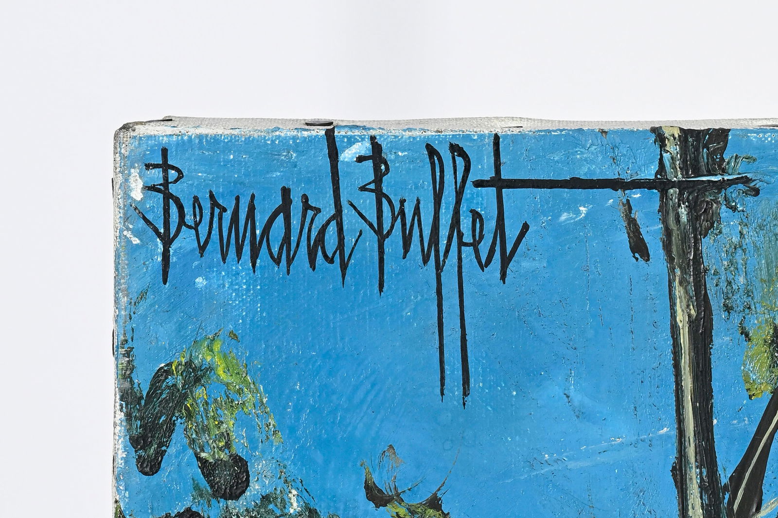 Bernard Buffet (1928-1999), "Villiers-Le-Mahieu, la grange et la mare", 1975, huile sur toile, sign& - 4