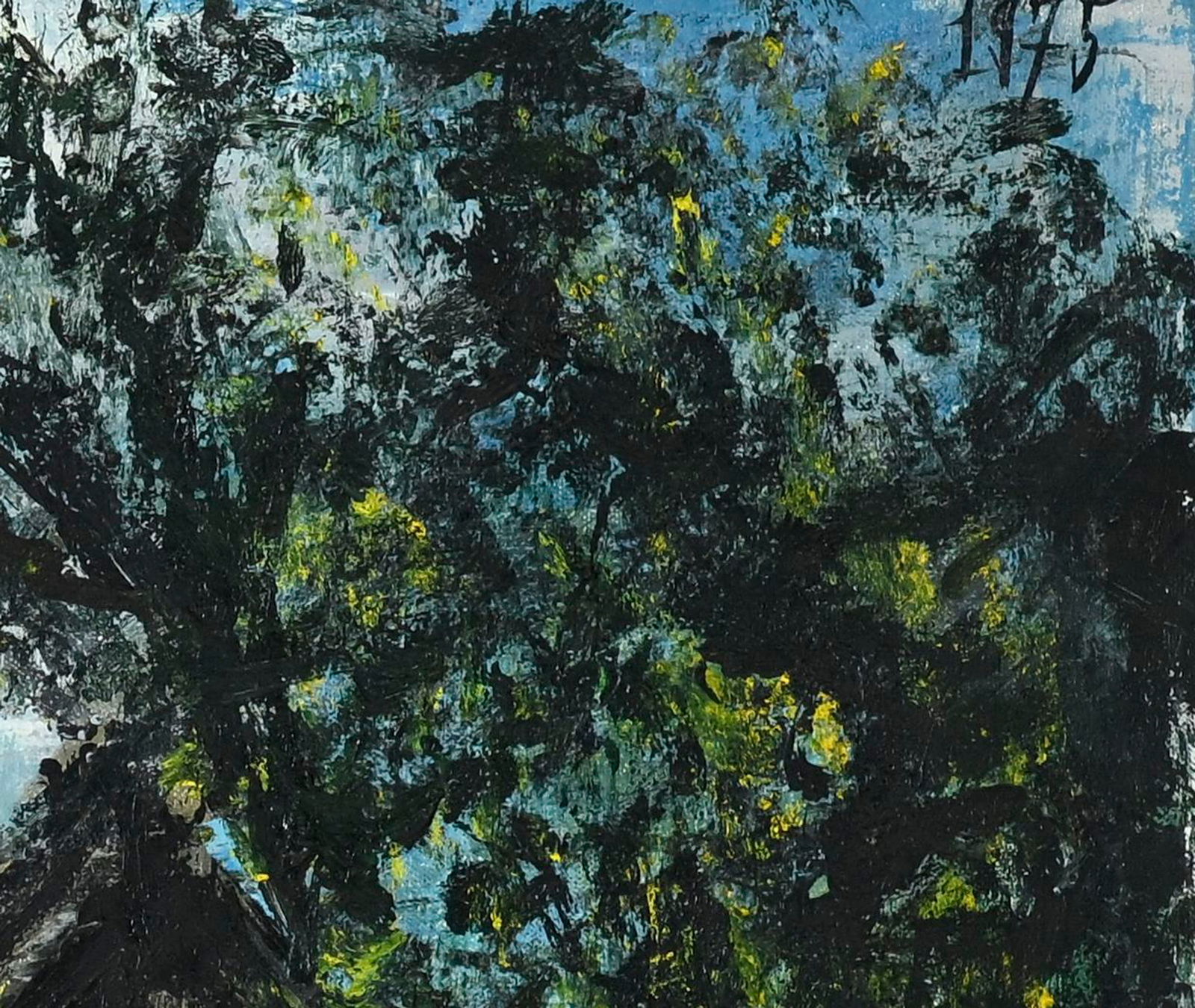 Bernard Buffet (1928-1999), "Villiers-Le-Mahieu, la grange et la mare", 1975, huile sur toile, sign& - 5