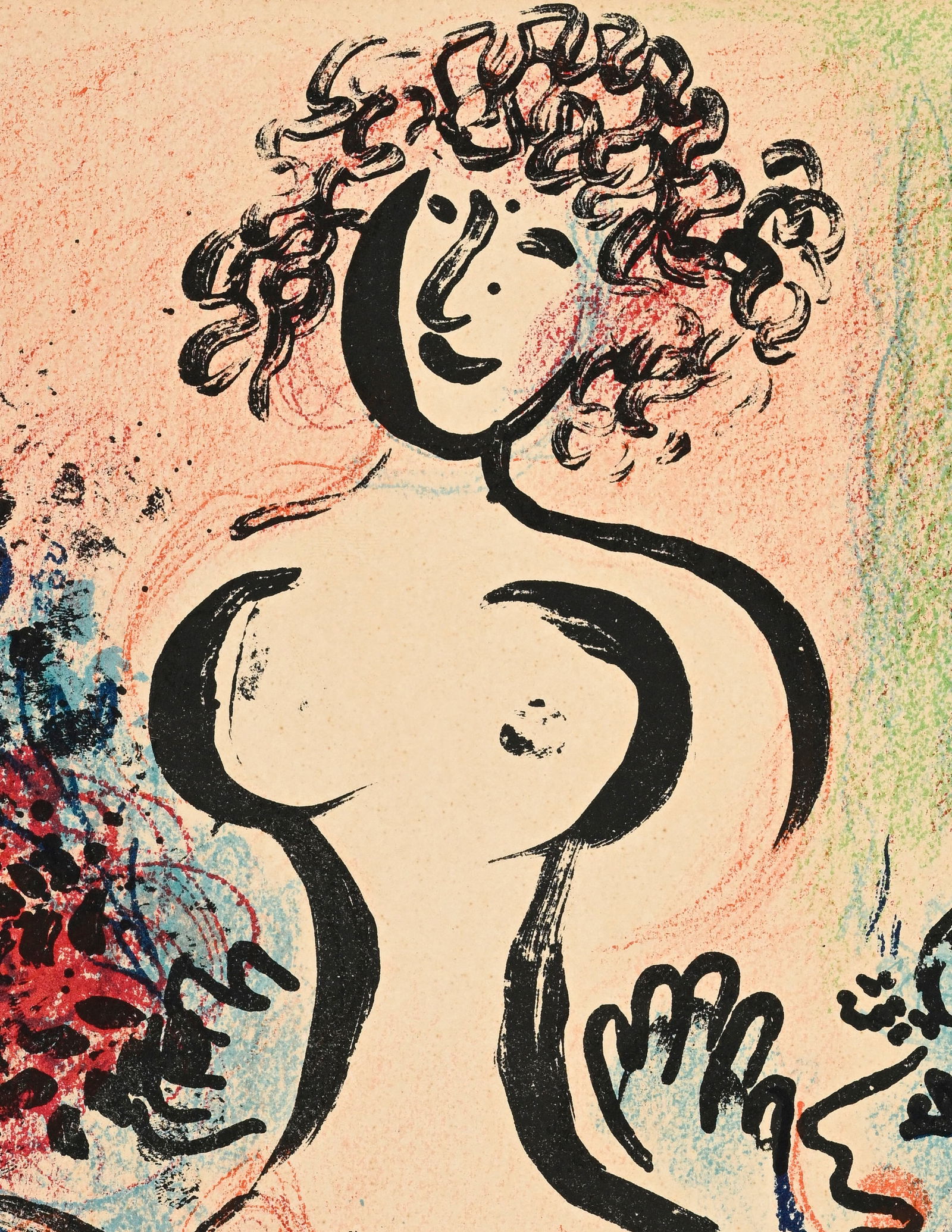 Marc Chagall (1887-1985), "Ecuyère au bouquet", 1963, lithographie en couleurs, signée et  - 3