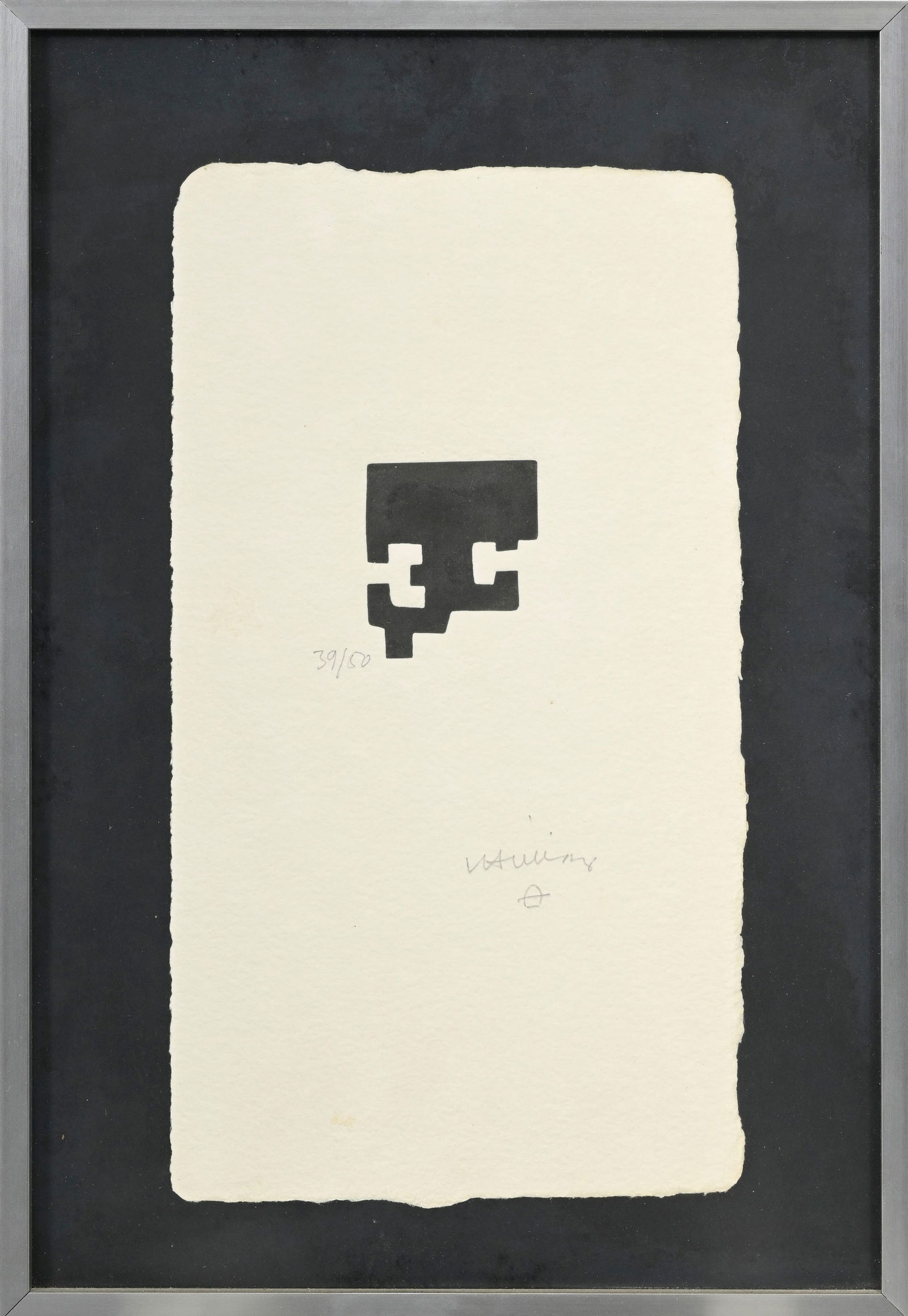 Eduardo Chillida (1924-2002), "Goiti", 1983, xylographie, signée et numérotée 39/50 a - 2