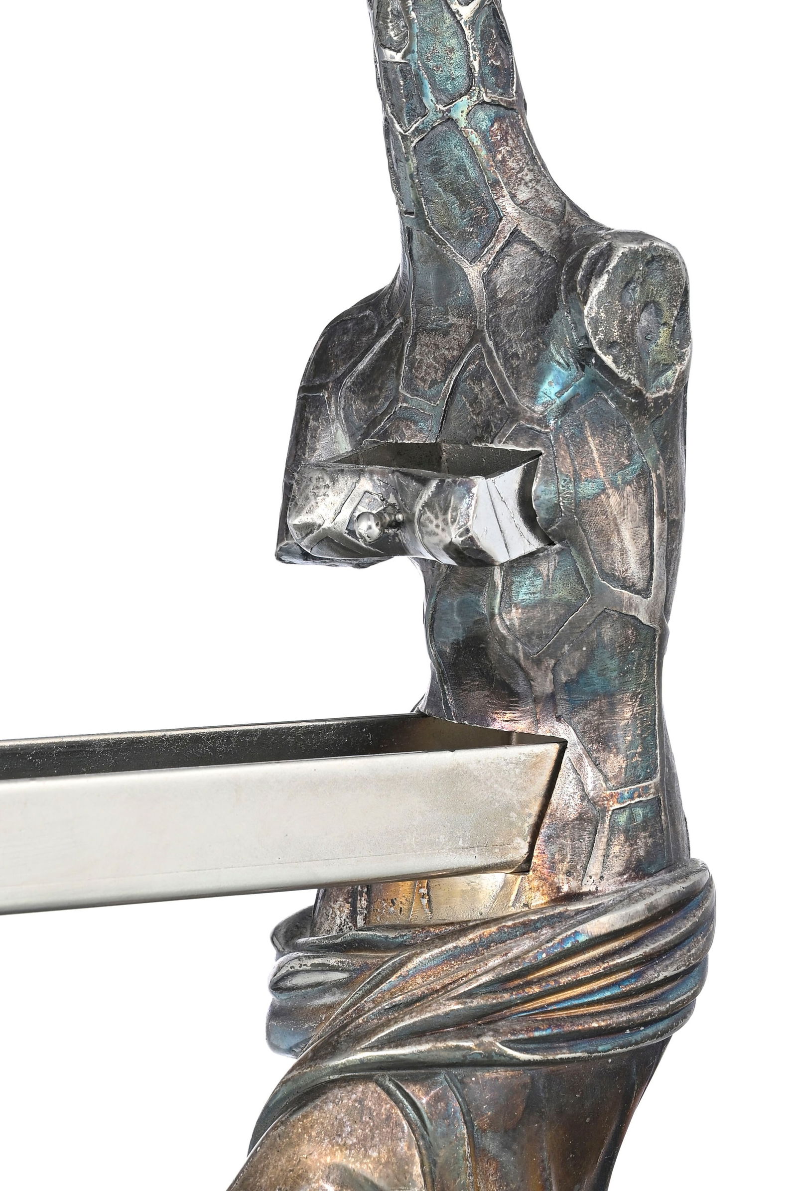 Salvador Dali (1904-1989), "Venus à la girafe", 1973, sculpture en bronze argenté, éd - 3
