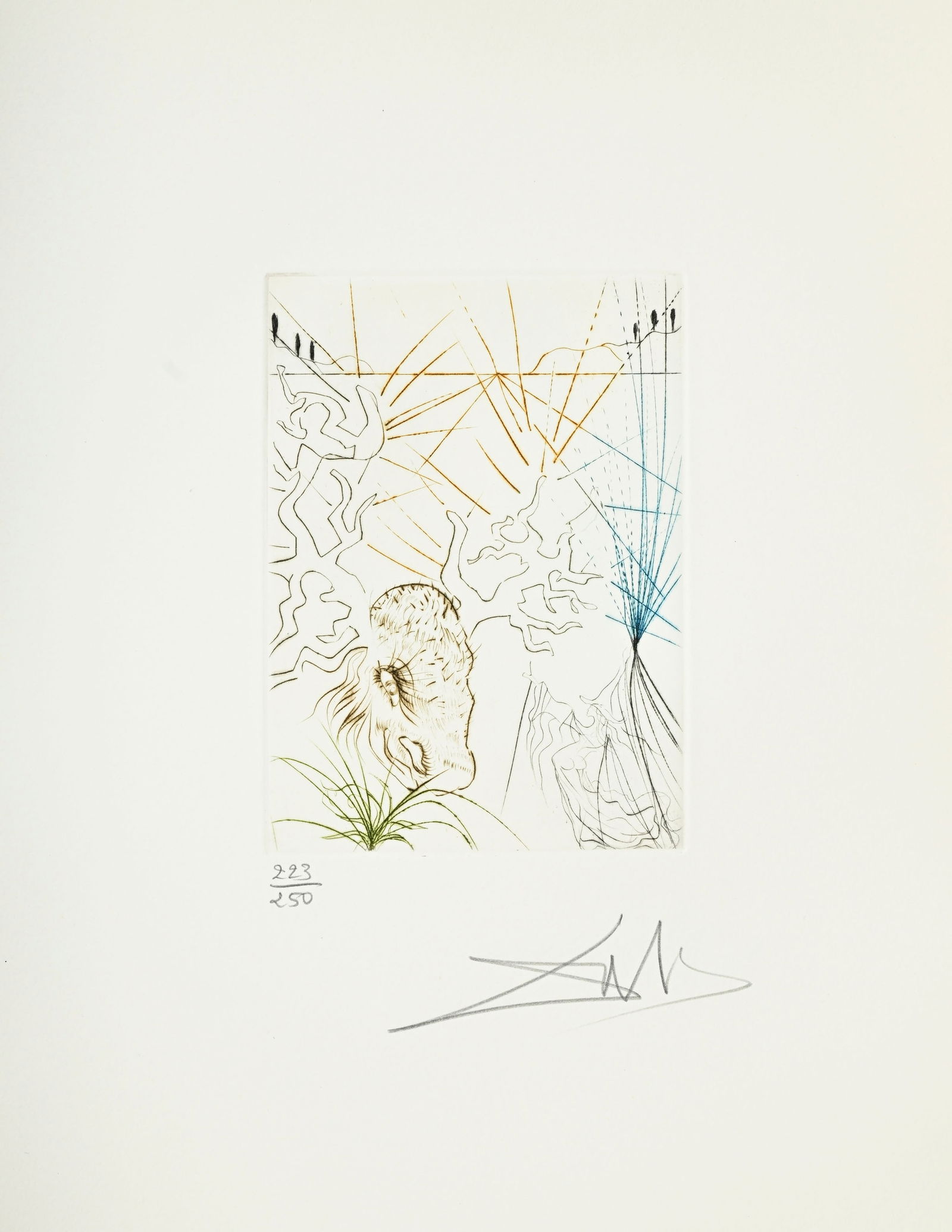 Salvador Dali (1904-1989), "Much Ado About Shakespeare II", 1970, série de 16 pointes sèch - 9