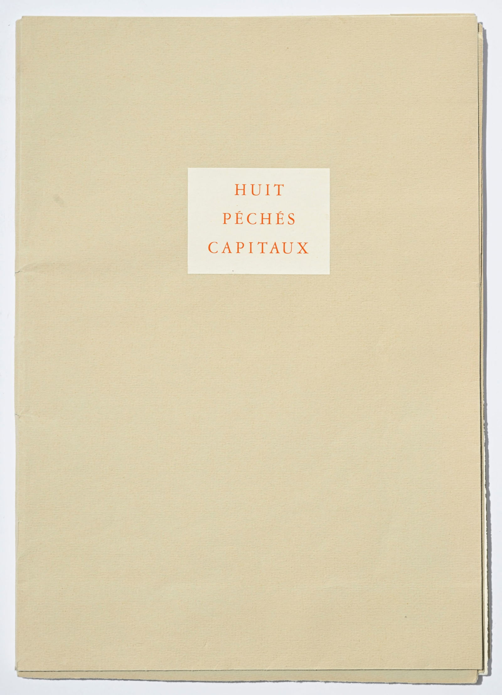 Salvador Dali (1904-1989), Les huit péchés capitaux, 1966-67, portfolio de 8 lithographies: Salvador Dali (1904-1989), Les huit péchés capitaux, 1966-67, portfolio de 8 lithographies en couleurs, signées et numérotées 67/125, 45x31 cm ConditionUsures à la