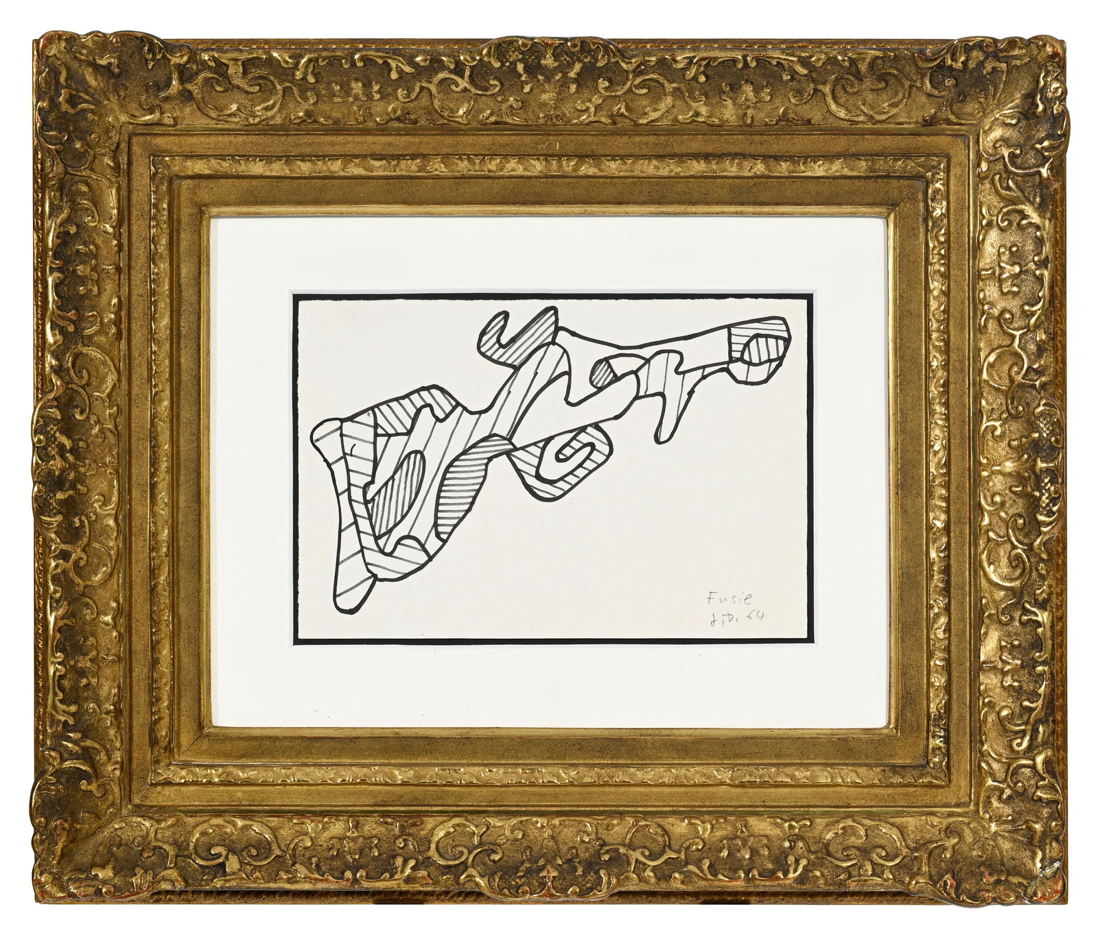 Jean Dubuffet (1901-1985), "Fusil II", 19 avril 1964, marker H. 37 sur papier, monogrammé, dat& - 2