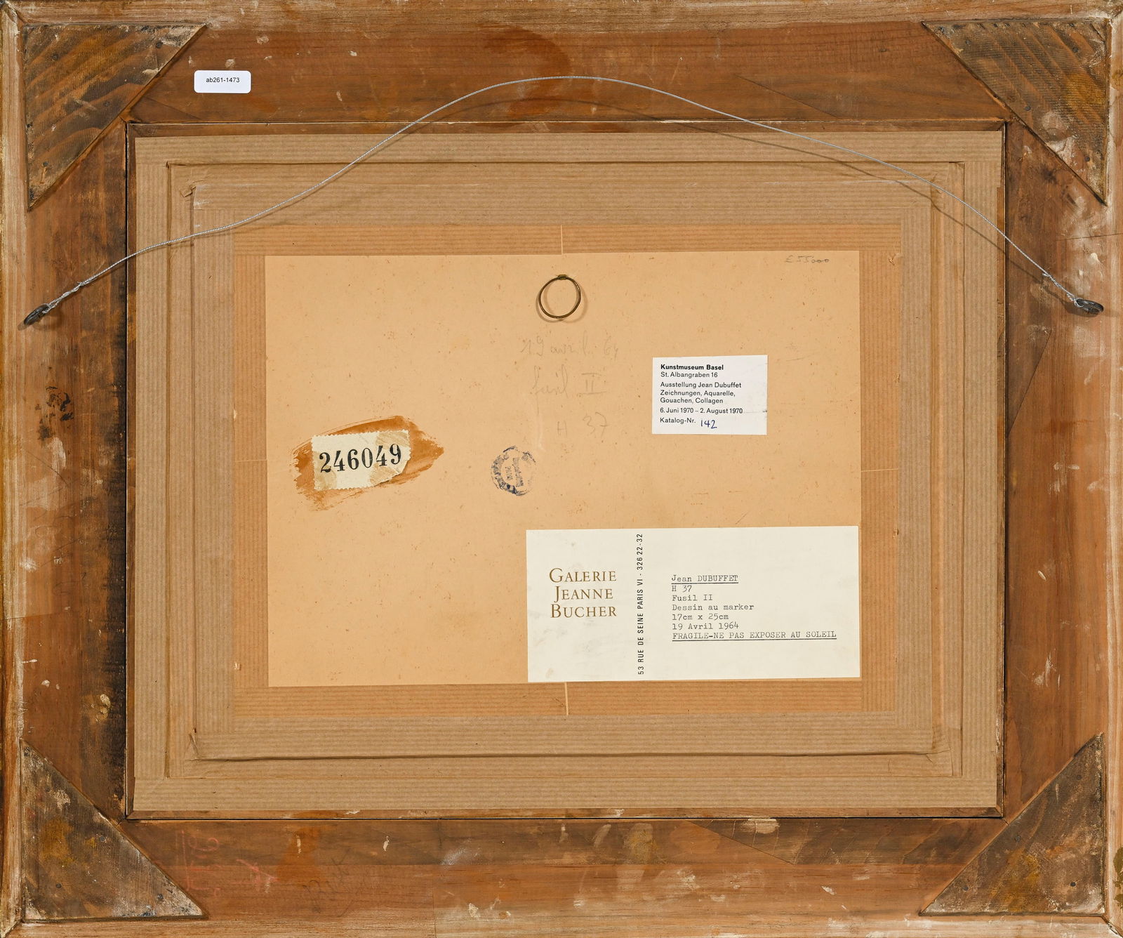 Jean Dubuffet (1901-1985), "Fusil II", 19 avril 1964, marker H. 37 sur papier, monogrammé, dat& - 5