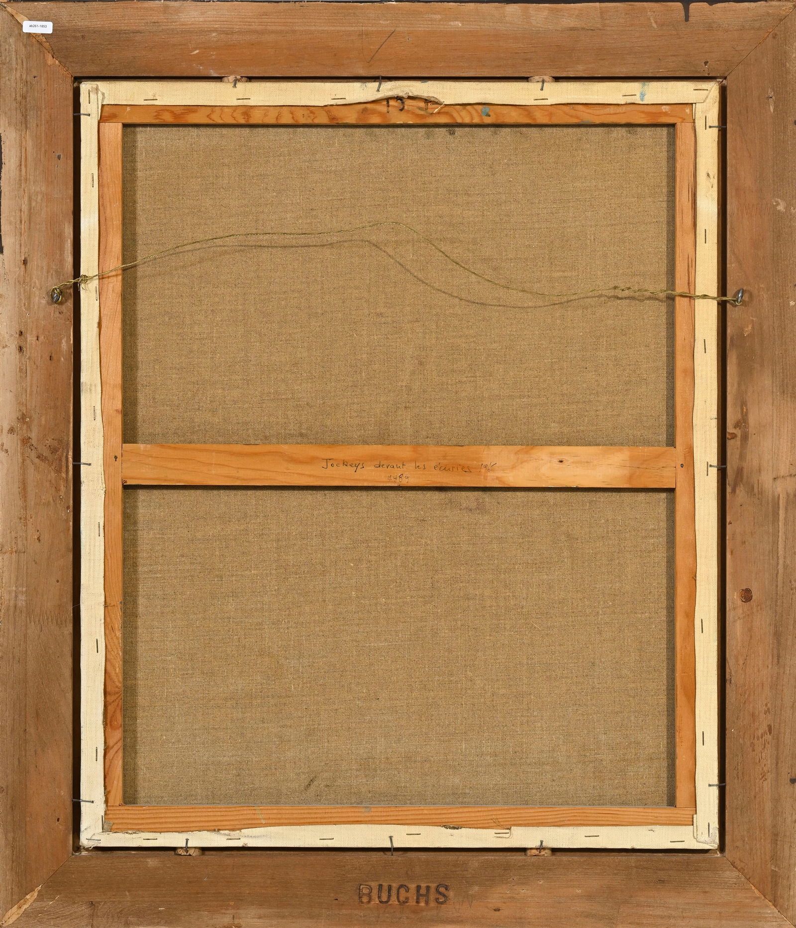 Claude Grosperrin (1936-1977), Chevaux de course, huile sur toile, signée, 65x54 cm - 5