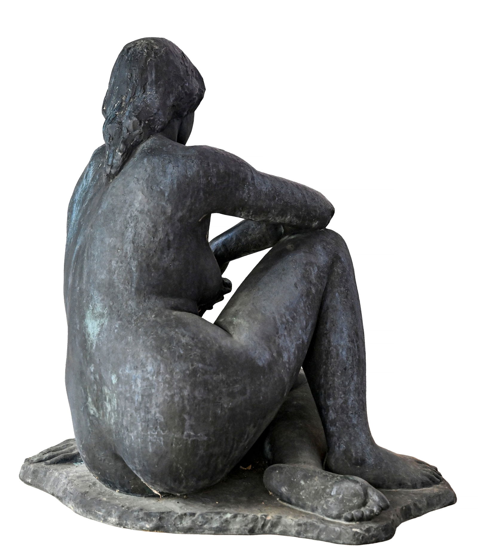 Walter Huser (1903-1981), Femme nue assise, 1957, sculpture en bronze, signée et datée, ca - 4