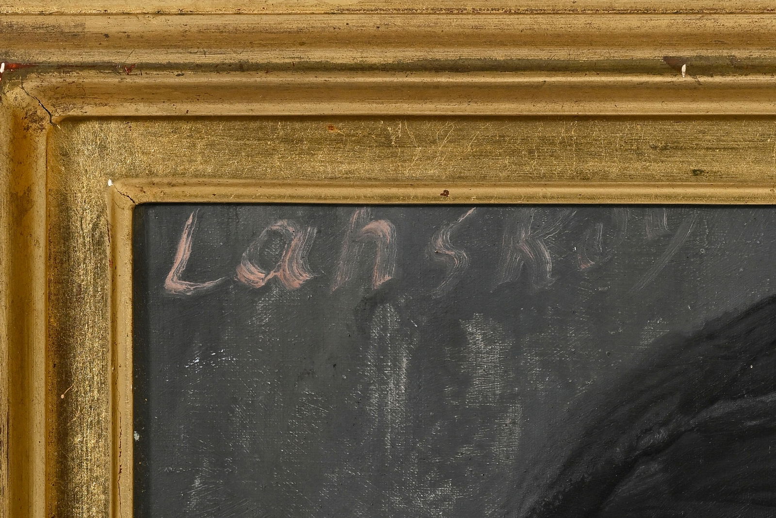 André Lanskoy (1902-1976), attribué à, Portrait, huile sur toile, signée, 41,5x2 - 4