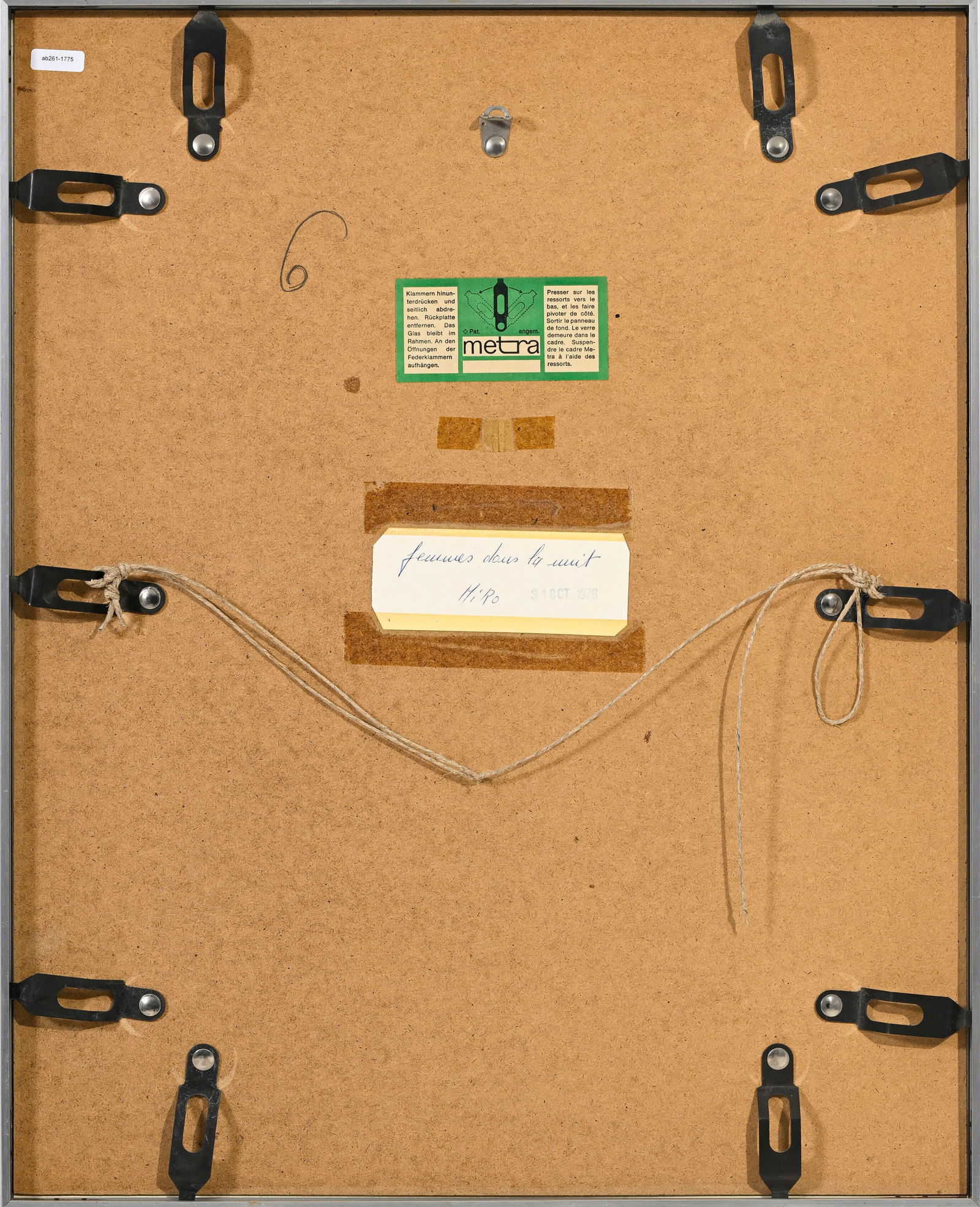 Joan Miro (1893-1983), d'après, "Constellations: femme dans la nuit", 1959, pochoir, signé - 5