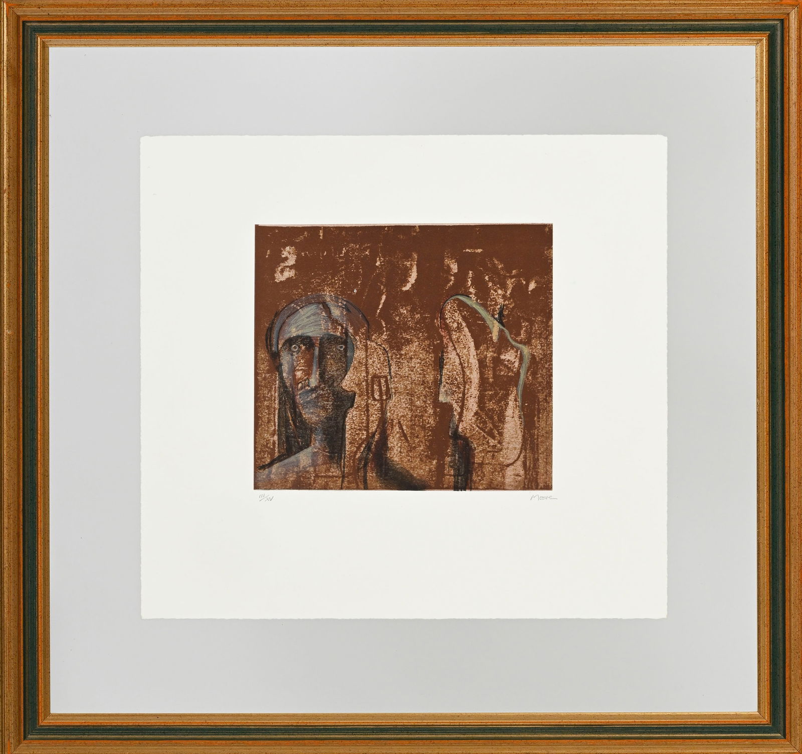 Henry Moore (1898-1986), "Mary and Martha", 1981, lithographie en couleurs, signée et numé - 3