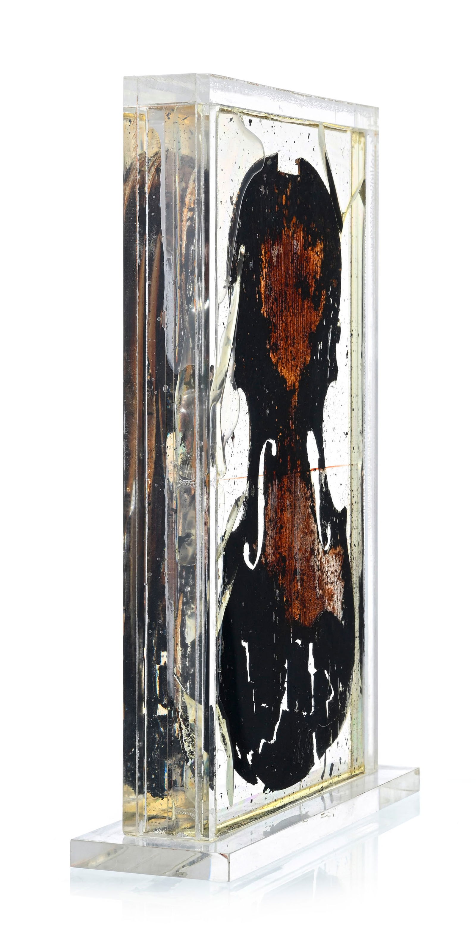 Arman (1928-2005), "The Last Violin", 1977, sculpture, technique mixte, violon brisé et calcin& - 2