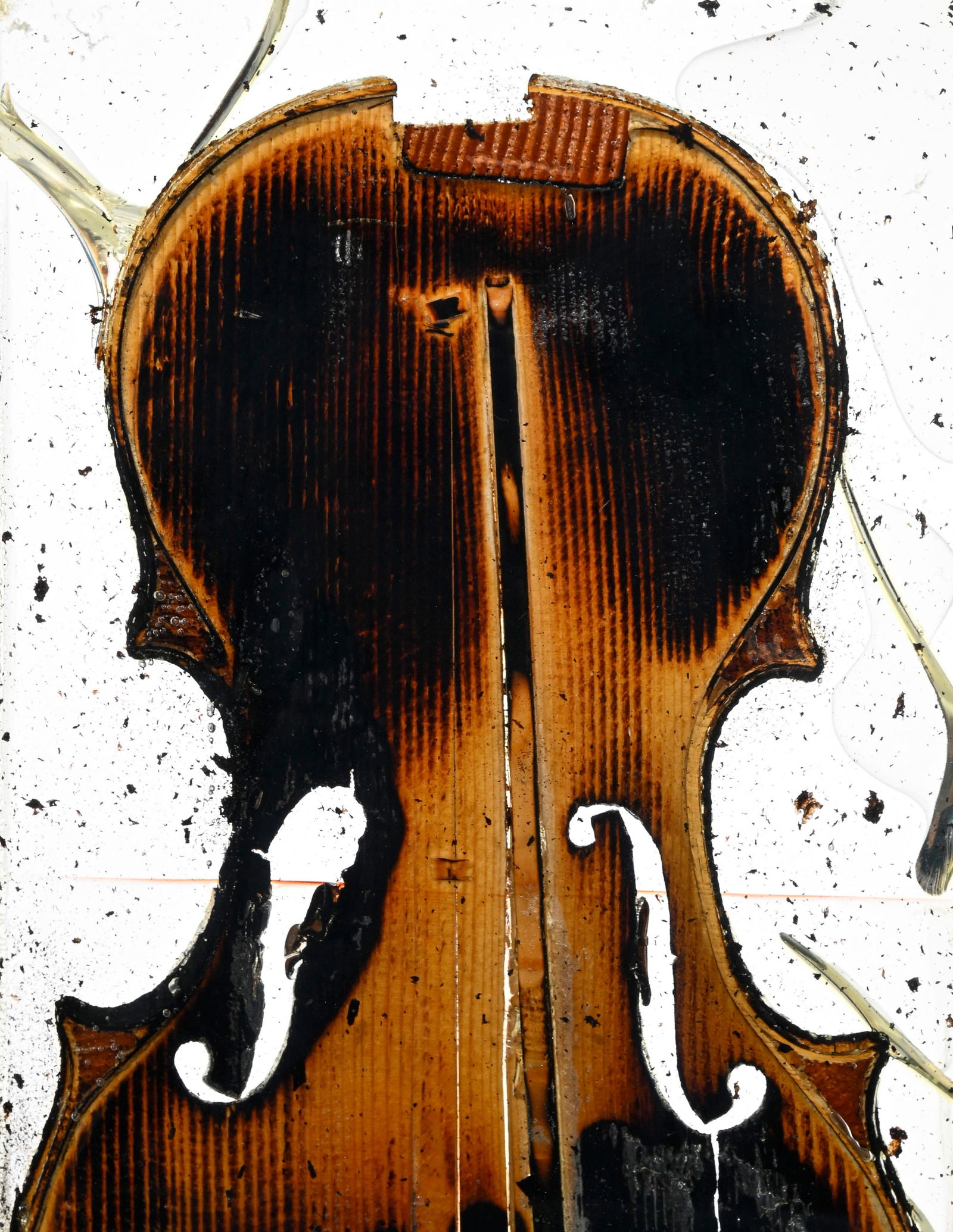 Arman (1928-2005), "The Last Violin", 1977, sculpture, technique mixte, violon brisé et calcin& - 3