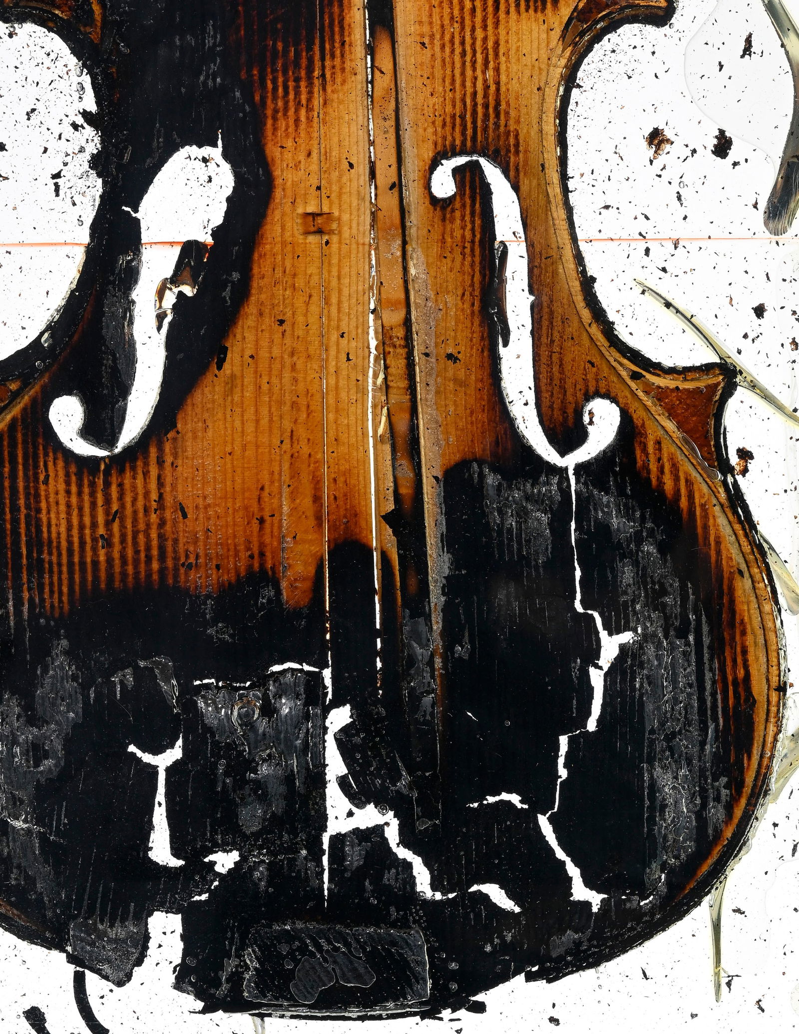 Arman (1928-2005), "The Last Violin", 1977, sculpture, technique mixte, violon brisé et calcin& - 4