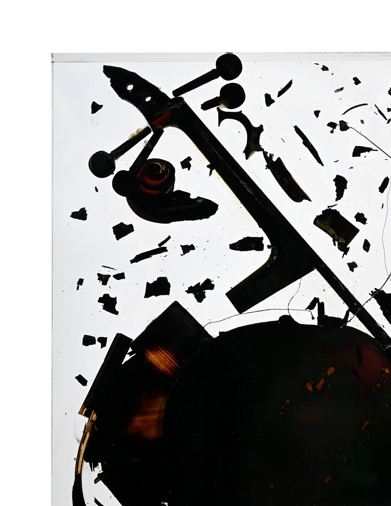 Arman (1928-2005), Colère et combustion de v_ioloncelle,_ 1989, sculpture en technique mixte (v - 4