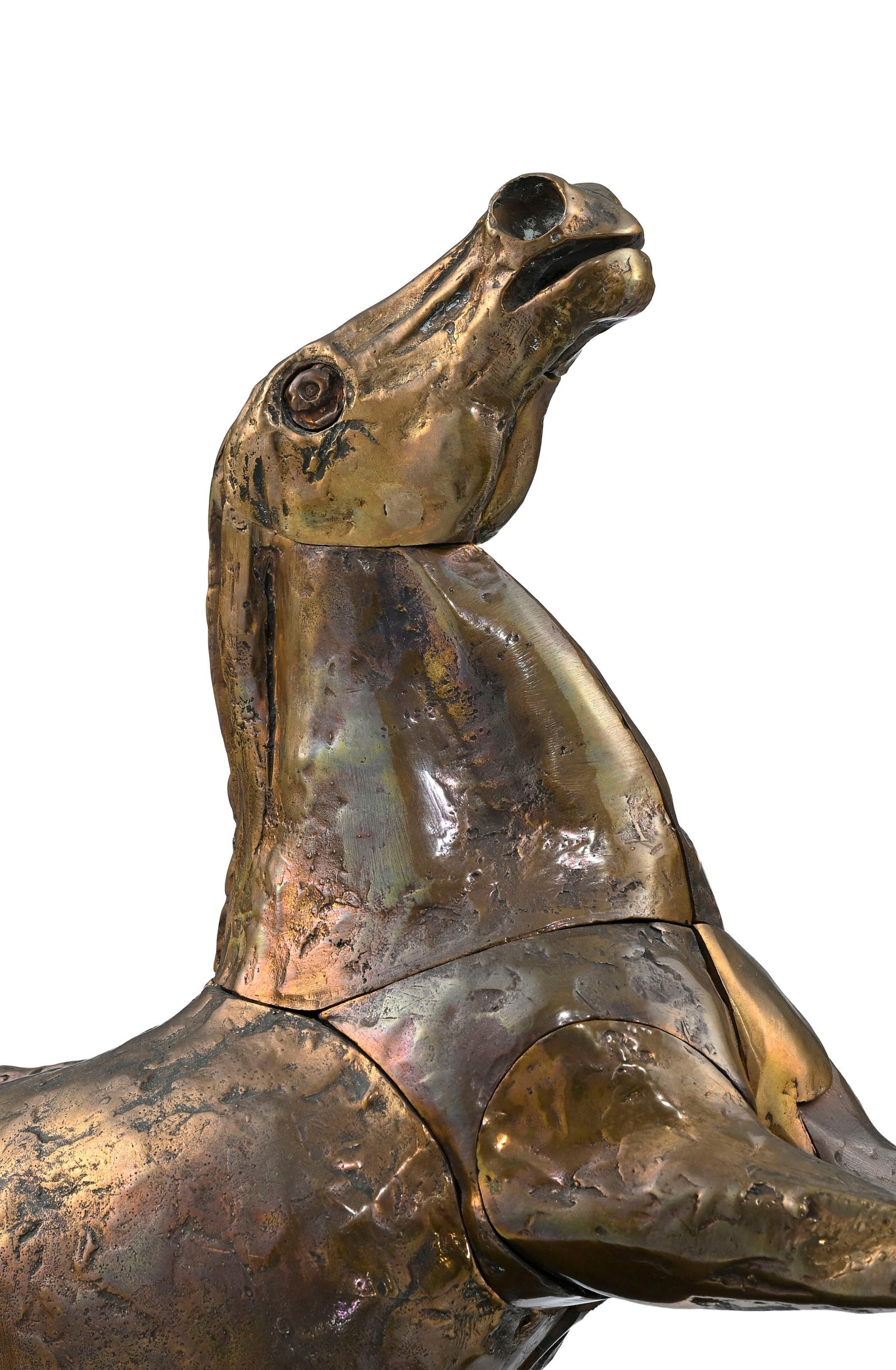 Miguel Berrocal (1933-2006) & Bruno Cassinari (XX), Cheval, sculpture en bronze modulable avec son m - 10
