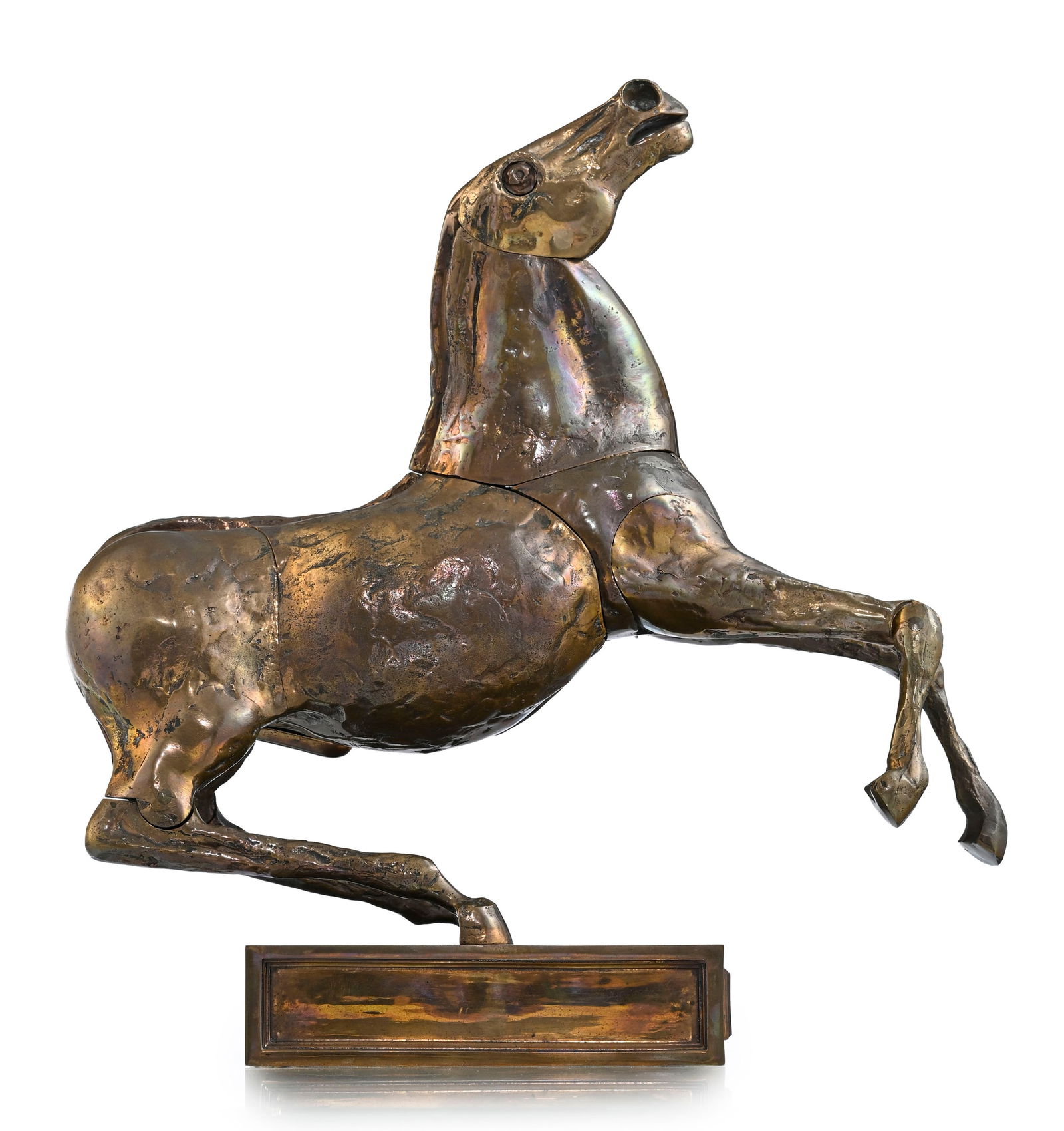 Miguel Berrocal (1933-2006) & Bruno Cassinari (XX), Cheval, sculpture en bronze modulable avec son m - 3