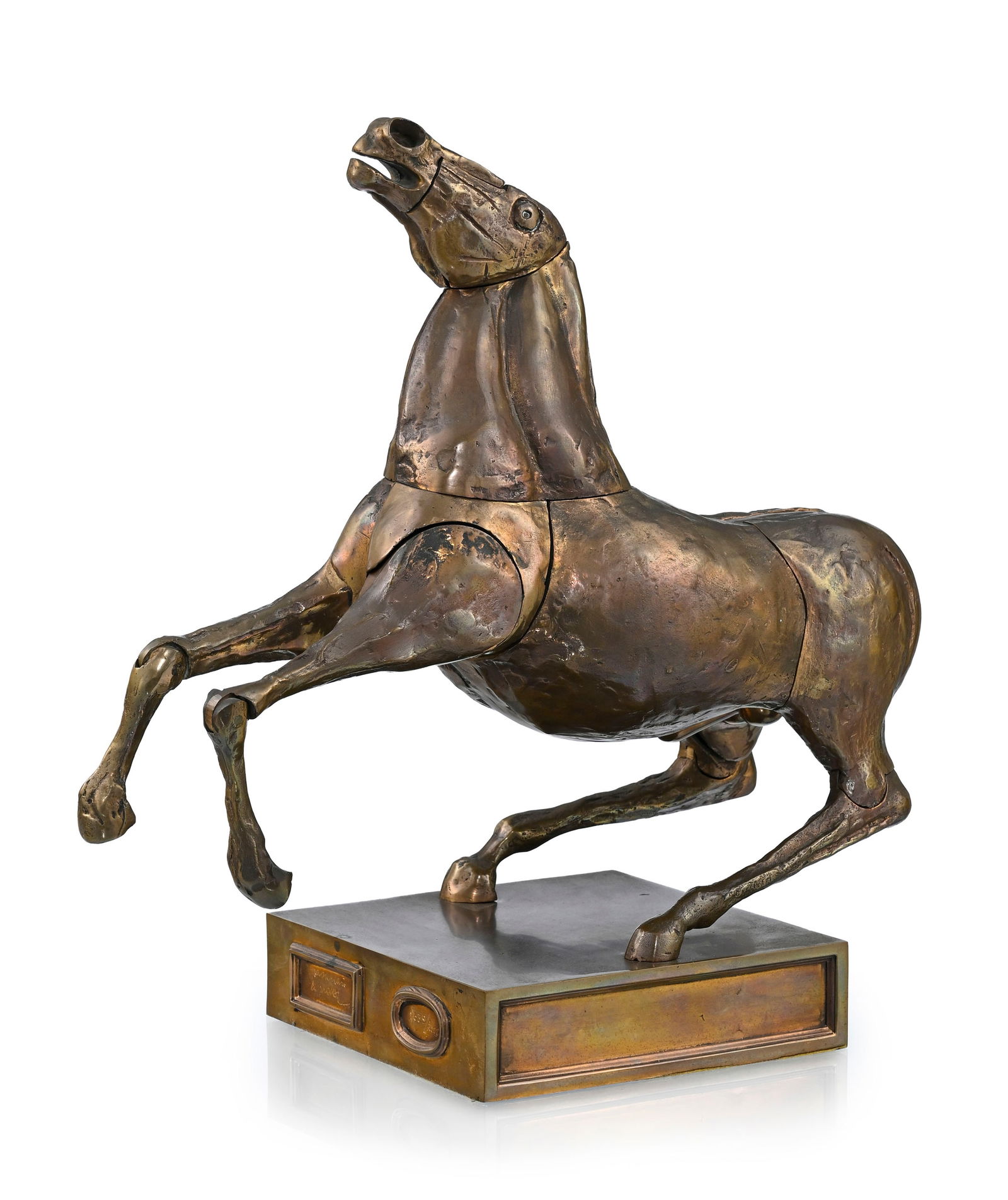 Miguel Berrocal (1933-2006) & Bruno Cassinari (XX), Cheval, sculpture en bronze modulable avec son m - 4