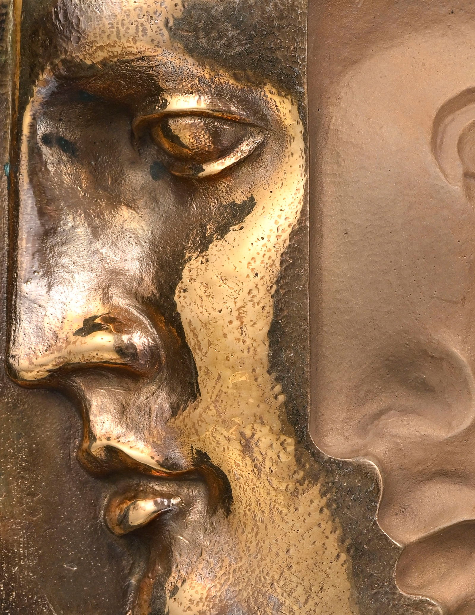 René Berthet (1941), "Antigua, les strates de la mémoire op. 10"_,_ 1994, relief en bronze - 3