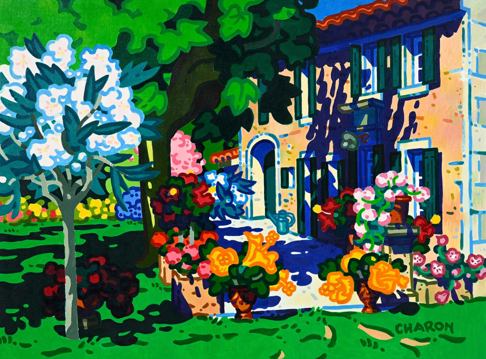 Guy Charon (1927-2021), "Vous êtes nos invités"_,_ huile sur toile, signée, 97x130 cm (1 of 5)