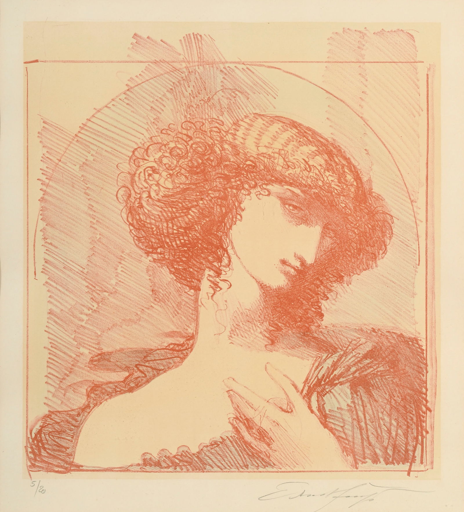Ernst Fuchs (1930-2015), ensemble de 2 estampes : \- "Cosima", lithographie, signée et num - 2